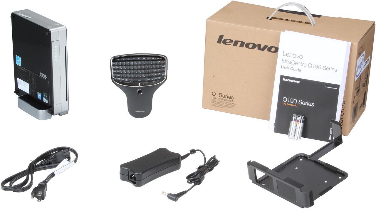 Alt view image 6 of 6 - Lenovo Desktop PC IdeaCentre Q190 (57323864) Intel Celeron 1017U 4GB DDR3 1TB HDD Intel HD Graphics Windows 8.1