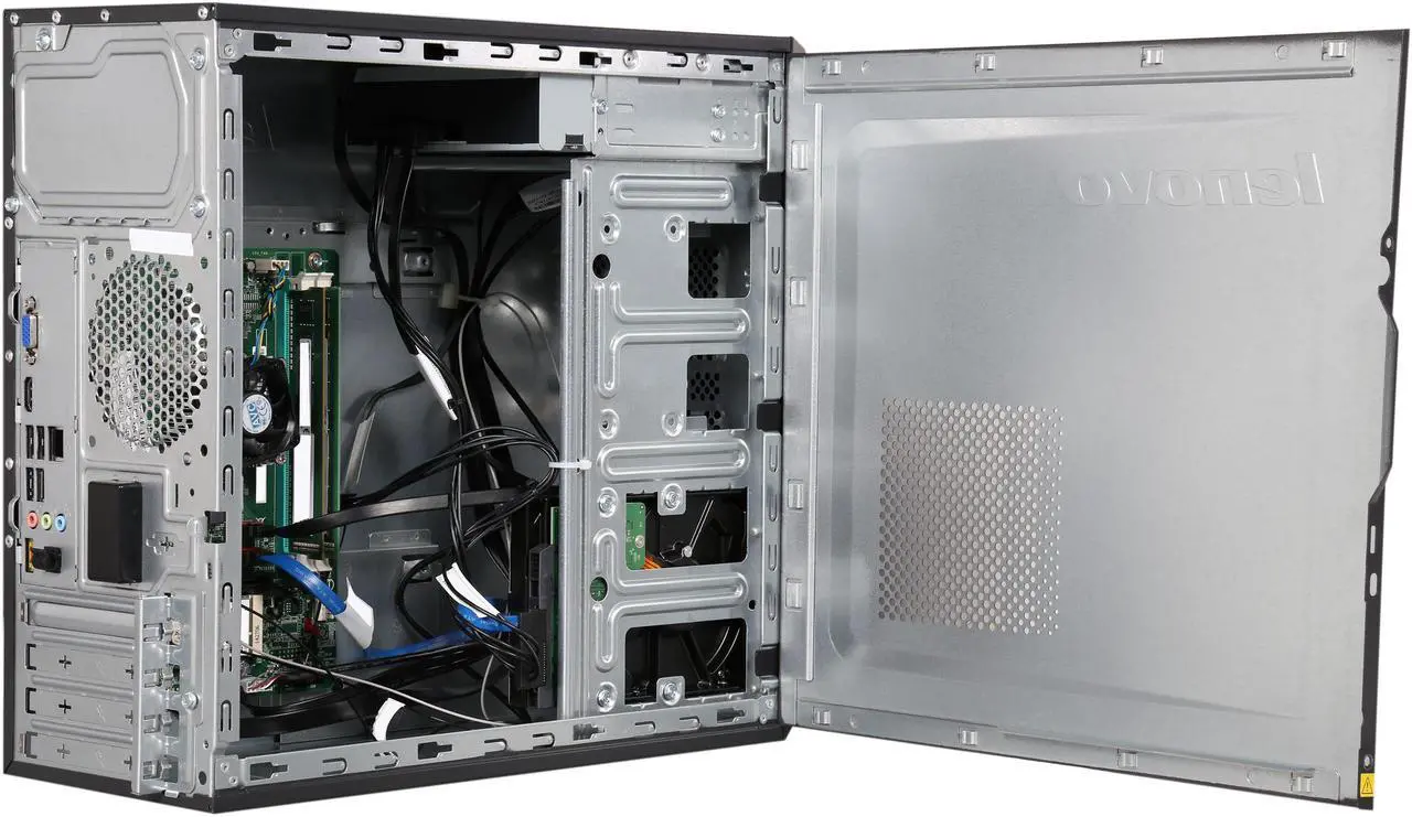 Alt view image 5 of 9 - Lenovo Desktop PC H50-05 (90BH000PUS) A6-Series APU A6-6310 (1.80 GHz) 6 GB DDR3 1 TB HDD AMD Radeon R4 Windows 8.1 64-Bit