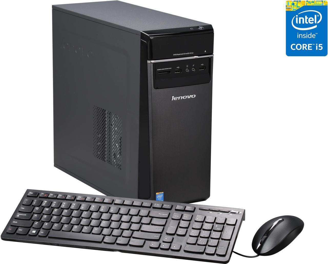 Lenovo Desktop PC H50-50 (90B7000HUS) Intel Core i5-4460 8GB DDR3 1TB HDD Intel HD Graphics 4600 Windows 8.1 64-Bit