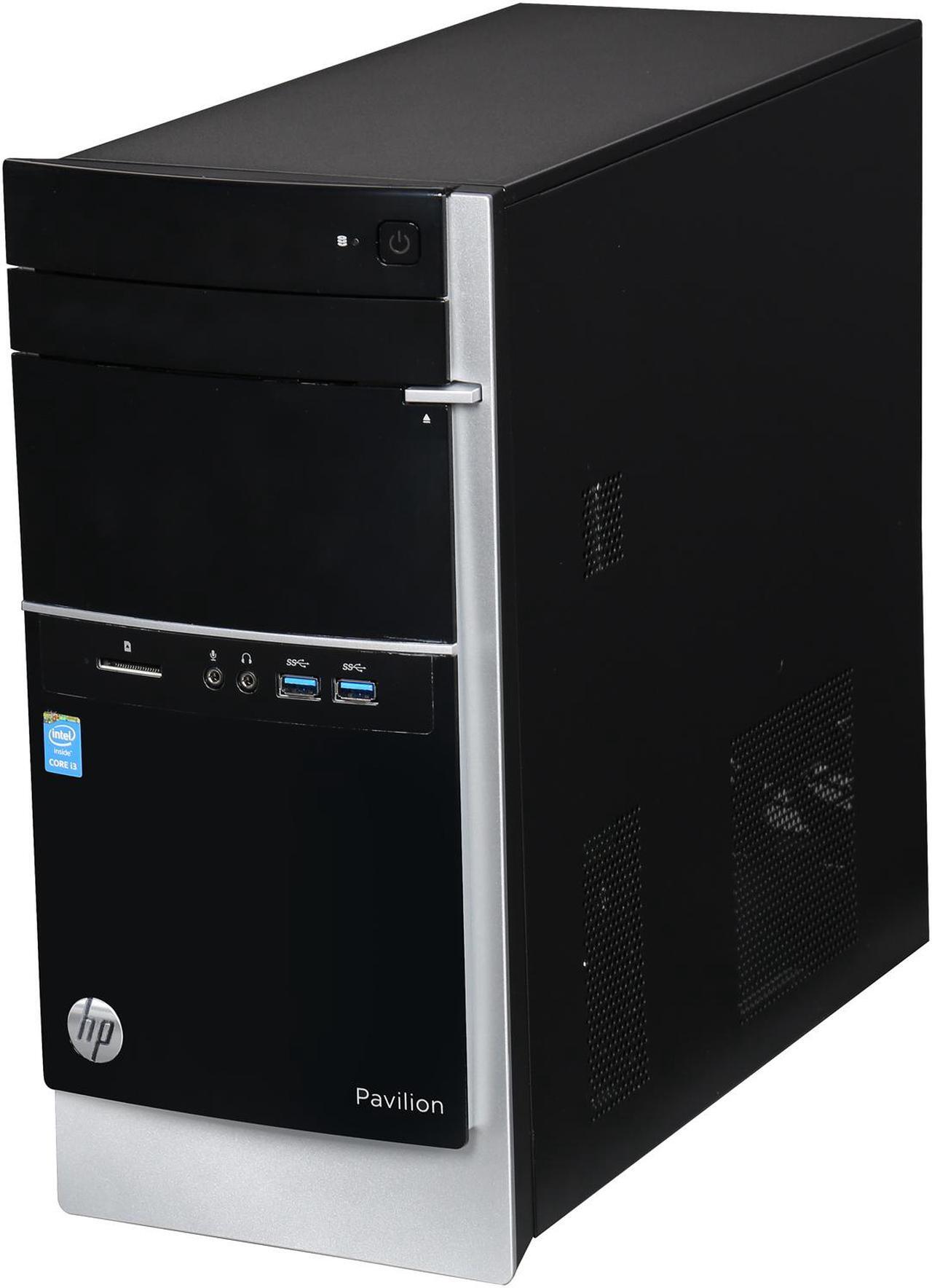 Alt view image 3 of 9 - HP Desktop PC Pavilion 500-267c Intel Core i3-4130 8GB DDR3 1TB HDD Intel HD Graphics 4400 Windows 10 Home