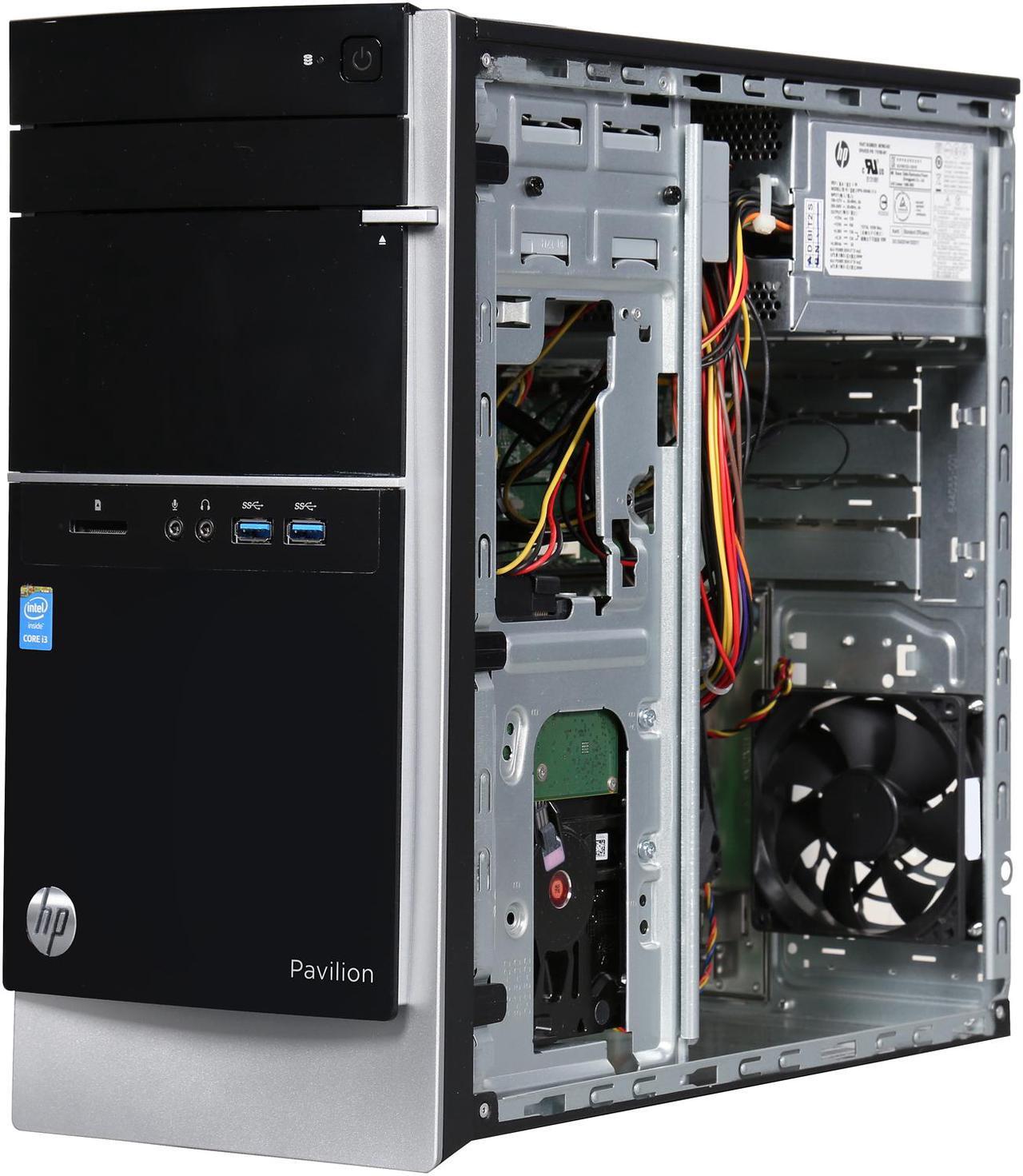 Alt view image 7 of 9 - HP Desktop PC Pavilion 500-267c Intel Core i3-4130 8GB DDR3 1TB HDD Intel HD Graphics 4400 Windows 10 Home
