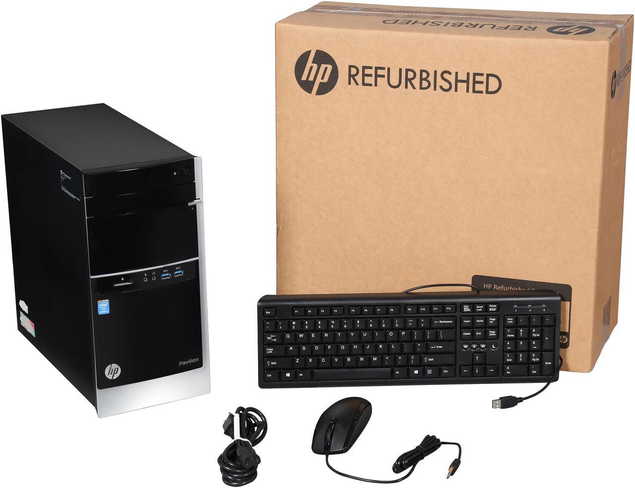 Alt view image 9 of 9 - HP Desktop PC Pavilion 500-267c Intel Core i3-4130 8GB DDR3 1TB HDD Intel HD Graphics 4400 Windows 10 Home