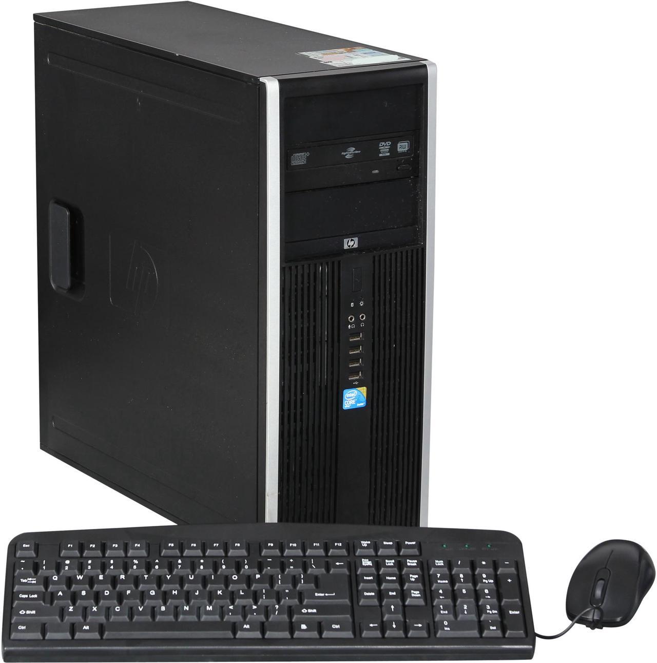 HP Compaq Elite 8000 Desktop PC Core 2 Duo E8400 (3.00GHz) 8GB RAM 1TB HDD Windows 7 Professional 64-Bit