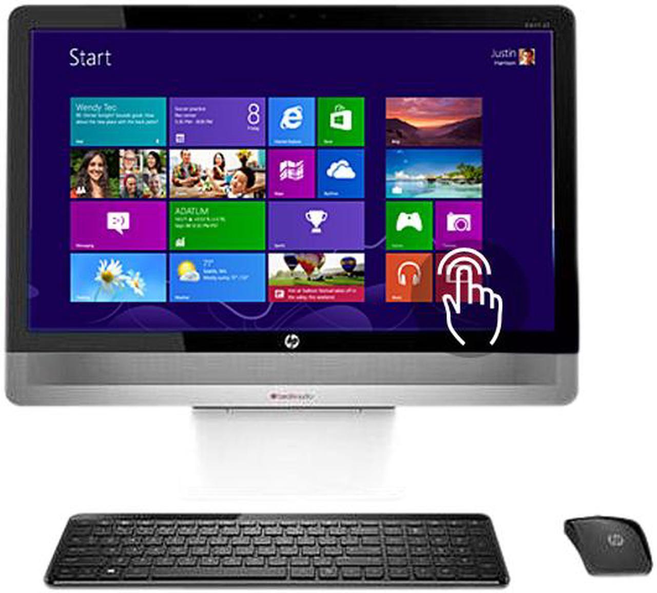 Main image of HP All-in-One PC ENVY 23-O014 Intel Core i5-4570T 8GB DDR3 1TB HDD 8GB SSD 23" Touchscreen Windows 8 64-Bit