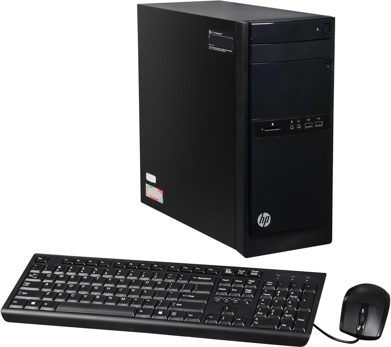 HP Desktop Computer 110-469 Pentium G2030T (2.60GHz) 4GB 1TB HDD Windows 8.1 Pro