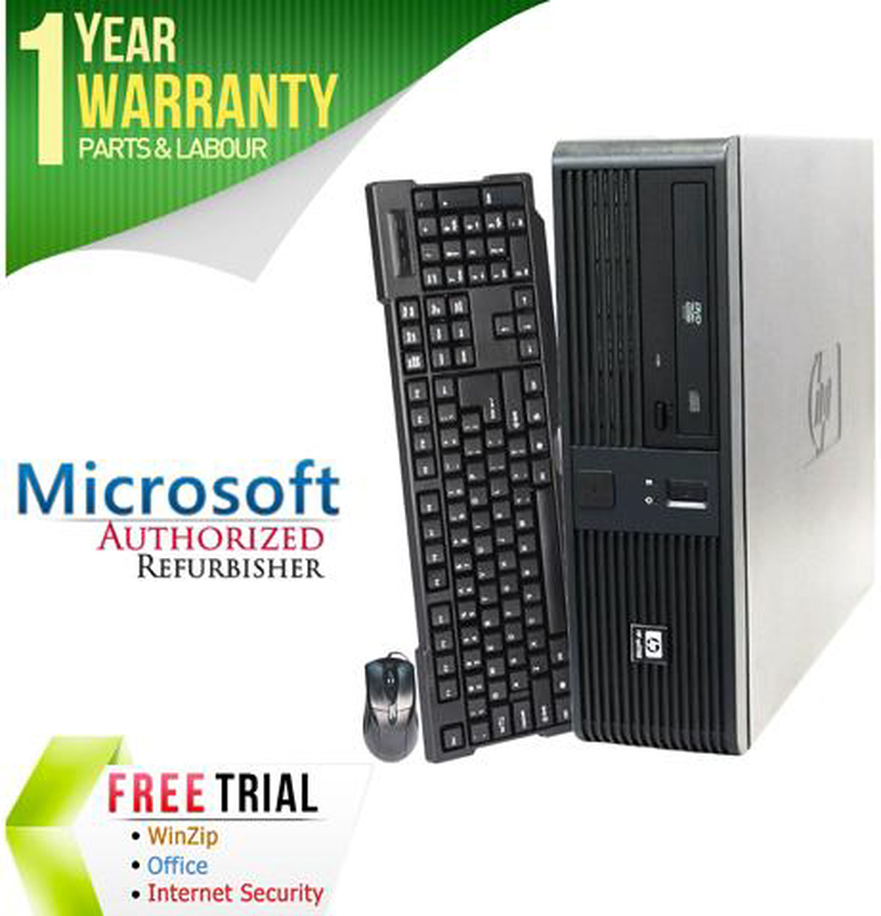 Hp Rp5700 Refurbished: HP Desktop Computer RP5700 Intel Core 2 Duo E6400 4GB DDR2 ...