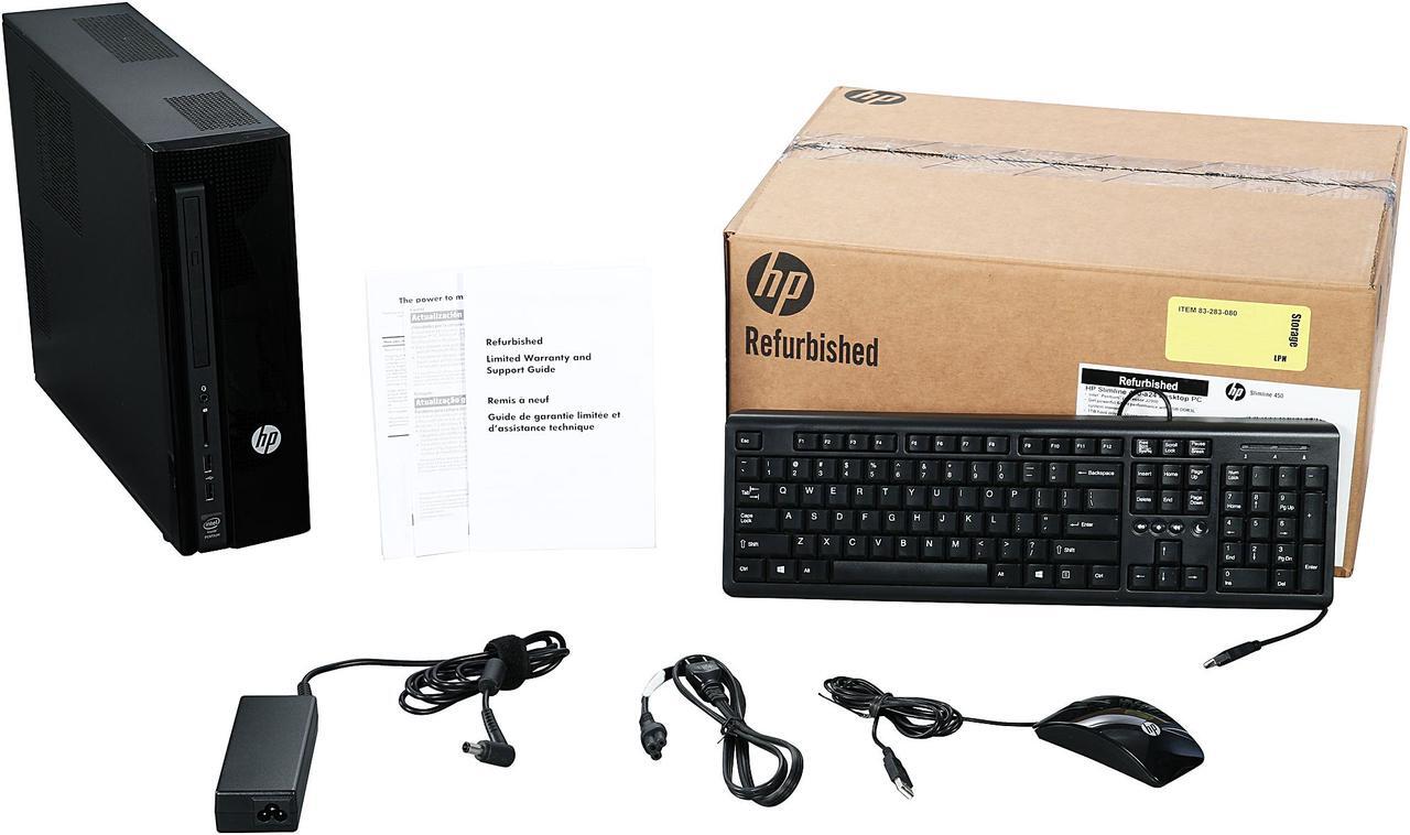 Alt view image 9 of 9 - HP Desktop Computer 450-A24 Pentium J2900 (2.41 GHz) 4 GB DDR3 1 TB HDD Intel HD Graphics Windows 10 Home (Certified Refurbished, Grade A)