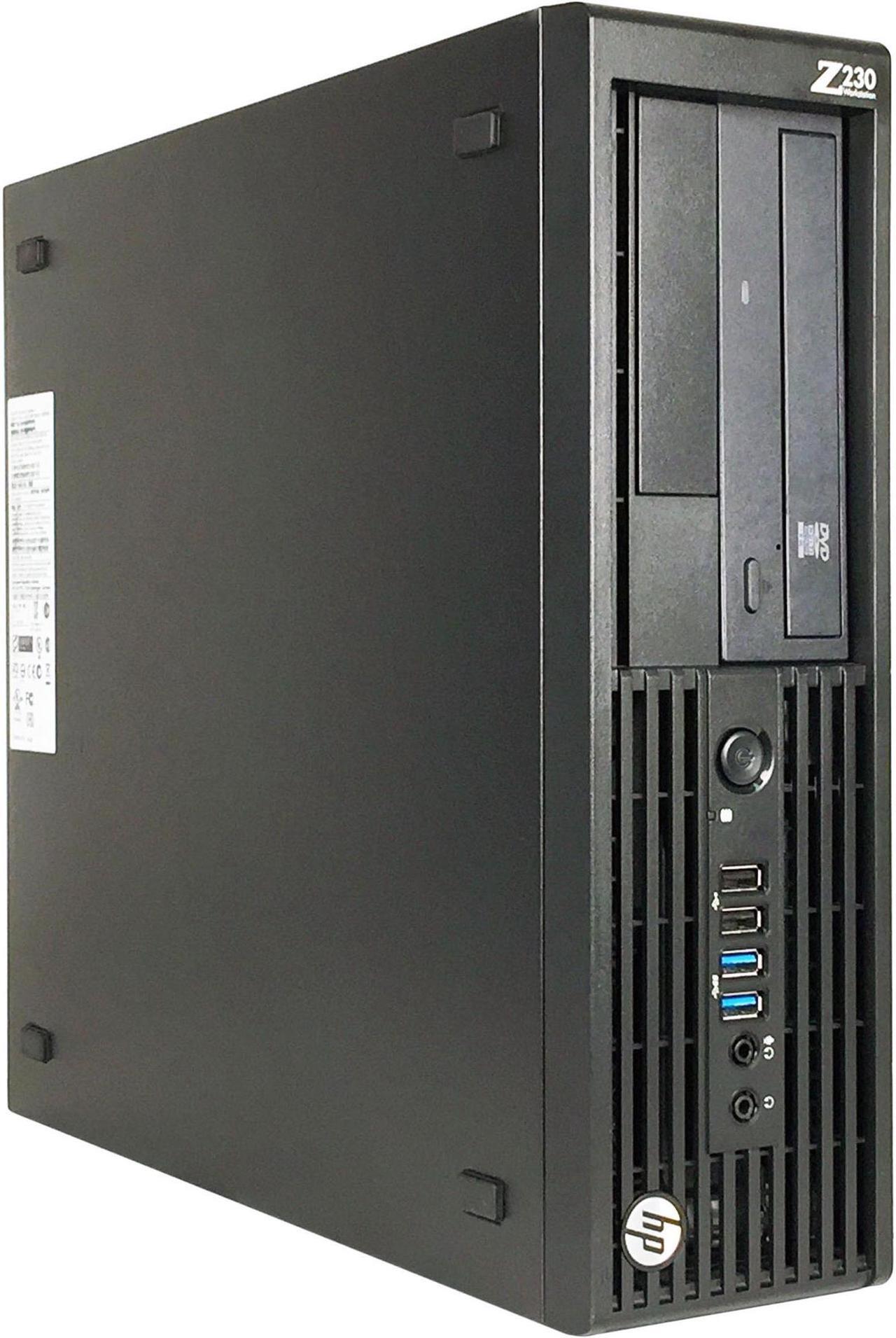 Main image of HP Desktop Computer Z230-SFF Intel Core i3-4130 8GB DDR3 2TB HDD ATI Radeon HD 3450 Windows 10 Pro Multi-Language, English / Spanish