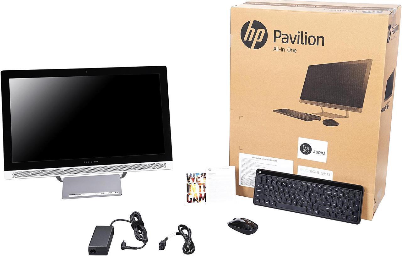 Alt view image 8 of 7 - HP All-in-One PC Pavilion 24-b010 AMD A9-9410 8GB DDR4 1TB HDD 23.8" Touchscreen Windows 10 Home 64-Bit