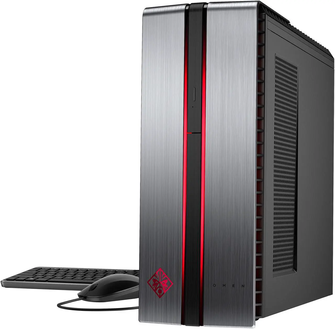 Main image of HP Desktop Computer OMEN 870-290 Intel Core i7-7700K 16GB DDR4 2TB HDD 256GB SSD GeForce GTX 1080 Windows 10 Home 64-Bit