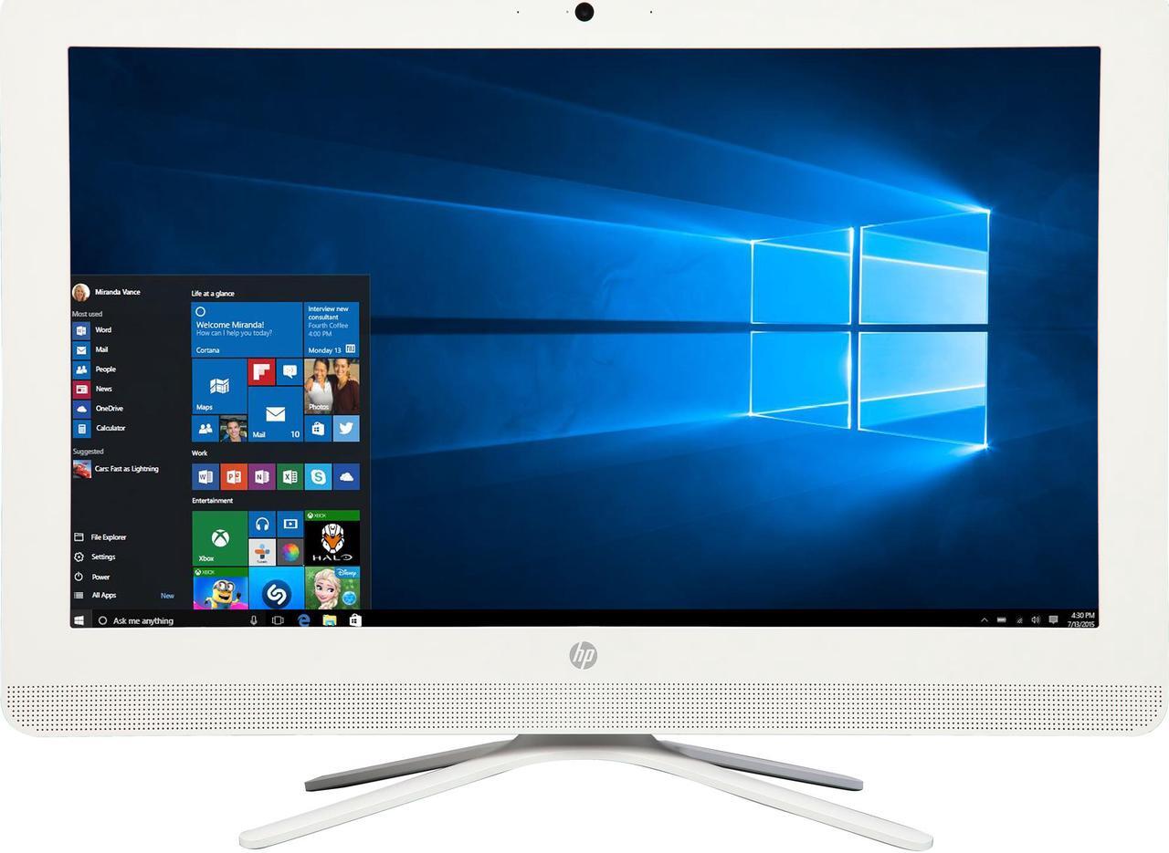 Alt view image 3 of 7 - HP All-in-One Computer Pavilion 22-b010 A6-Series APU A6-7310 (2.00 GHz) 4 GB DDR3L 1 TB HDD 21.5" Windows 10 Home 64-Bit (Certified Refurbished, Grade A)
