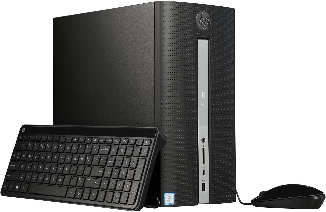 HP Desktop Computer Pavilion 570-p050 Intel Core i5-7400 8GB DDR4 1TB HDD 16 GB Optane Memory Intel HD Graphics 630 Windows 10 Home 64-Bit