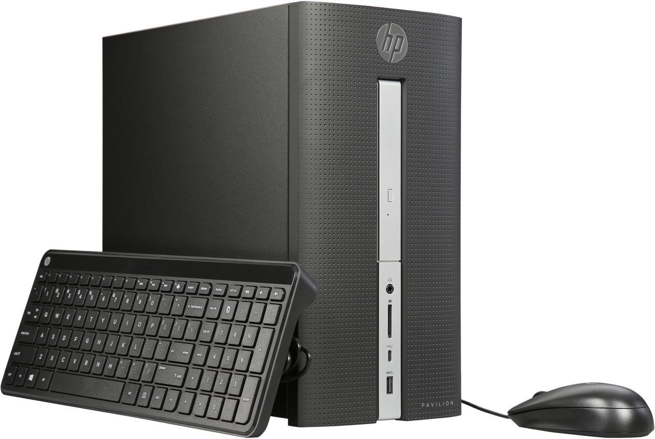 Main image of HP Desktop Computer Pavilion 570-p014 A10-Series APU A10-9700 (3.50 GHz) 8 GB 1 TB HDD AMD Radeon R7 Windows 10 Home 64-Bit (Certified Refurbished, Grade A)