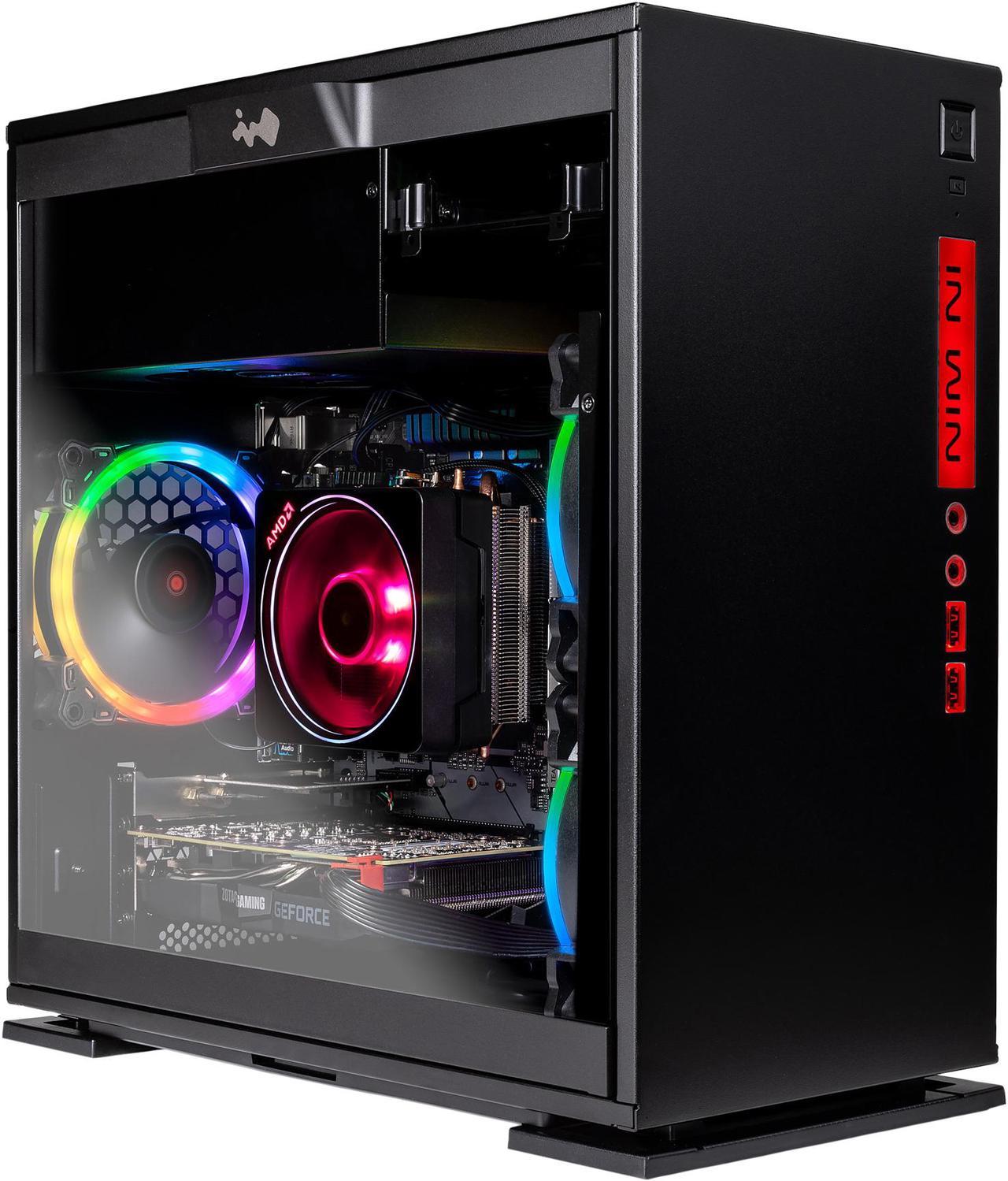 SkyTech - Gaming Desktop PC - AMD Ryzen 7 2700 (8-Core 3.2 GHz) NVIDIA GeForce RTX 2070 (8 GB) 8 GB DDR4 500 GB SSD AC WiFi Windows 10 Home 64-bit Legacy Mini