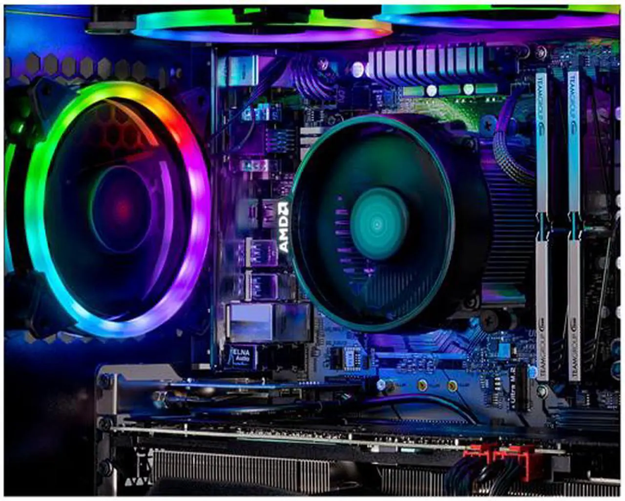 Alt view image 8 of 10 - Skytech - Gaming Desktop PC - AMD Ryzen 7 2700 (8-Core 3.2 GHz), NVIDIA GeForce RTX 2060 SUPER (8 GB), 16 GB DDR4, 500 GB SSD, AMD B450, Windows 10 Home 64-bit, Shadow