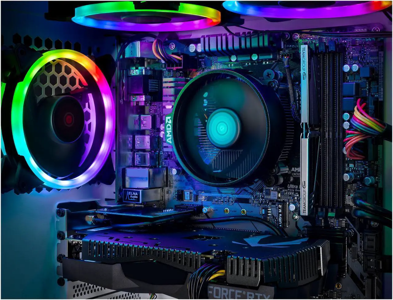 Alt view image 8 of 8 - Skytech Archangel Gaming Desktop - Ryzen 5 3600, GeForce RTX 2060, 16 GB DDR4, 500 GB SSD, RGB Fans (ST-Arch3.0-0056-NE)