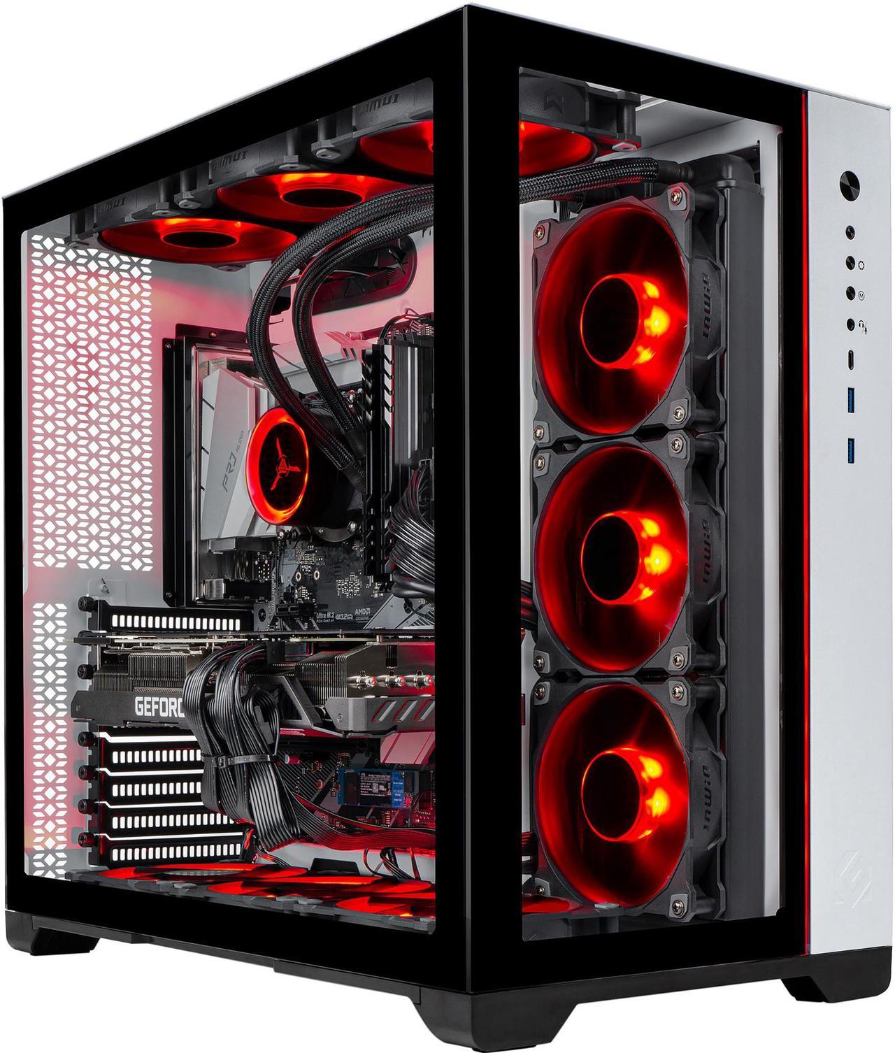 Skytech Prism II Gaming PC Desktop - Intel i9-10900K 3.70 GHz, RTX 3090 24 GB GDDR6X, 1 TB NVMe, 16 GB DDR4 3000, Z590 Motherboard, 850W Gold PSU, 360mm AIO, AC Wi-Fi, Windows 10 Home 64-bit