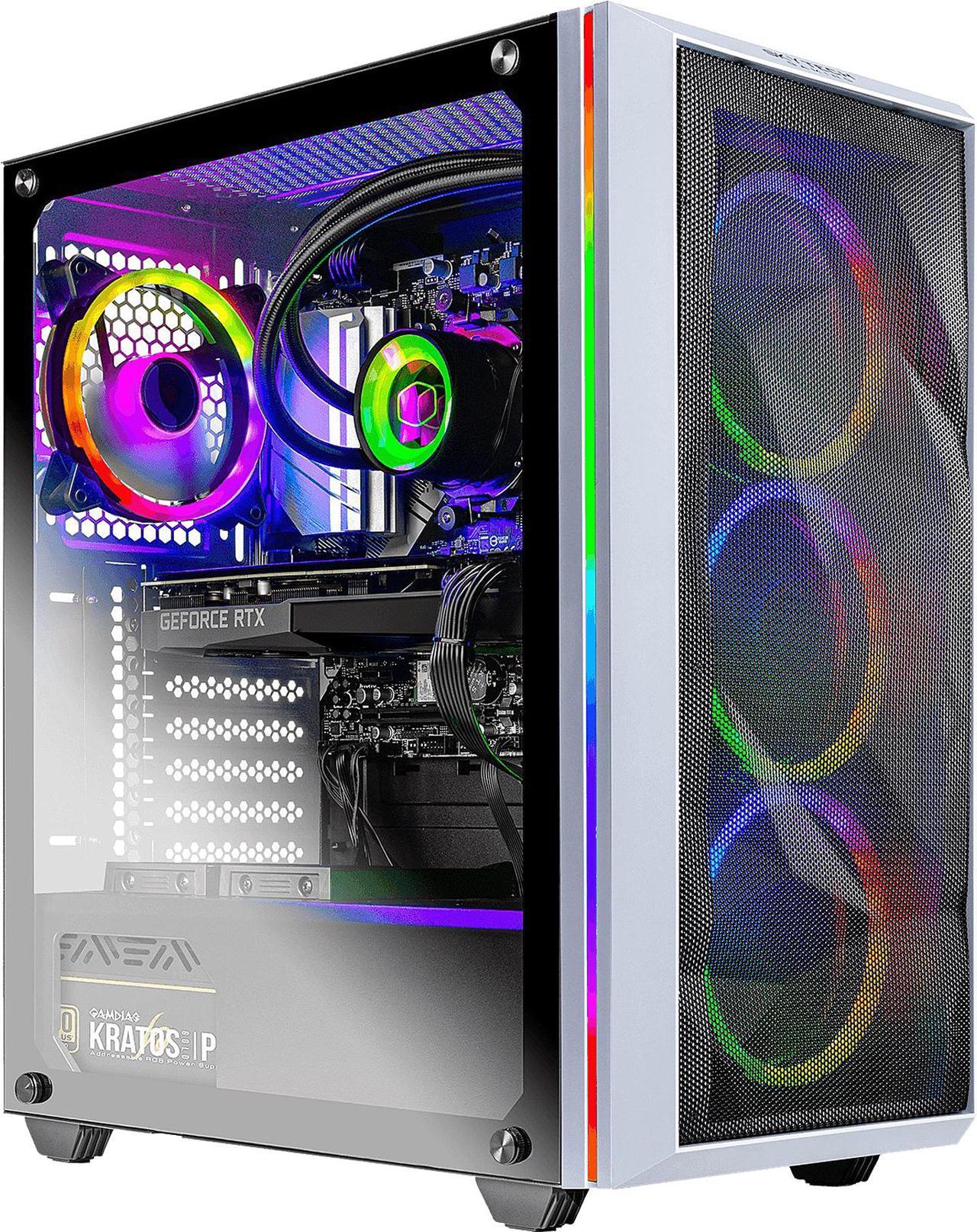 Skytech Chronos Gaming PC Desktop AMD Ryzen 7 5800X 3.80GHz, NVIDIA GeForce RTX 3070 Ti, 32GB DDR4 3200 RGB, 1TB NVMe Gen 4, 750W Gold PSU, 360MM AIO, 11AC WiFi, Windows 10 Home 64-bit