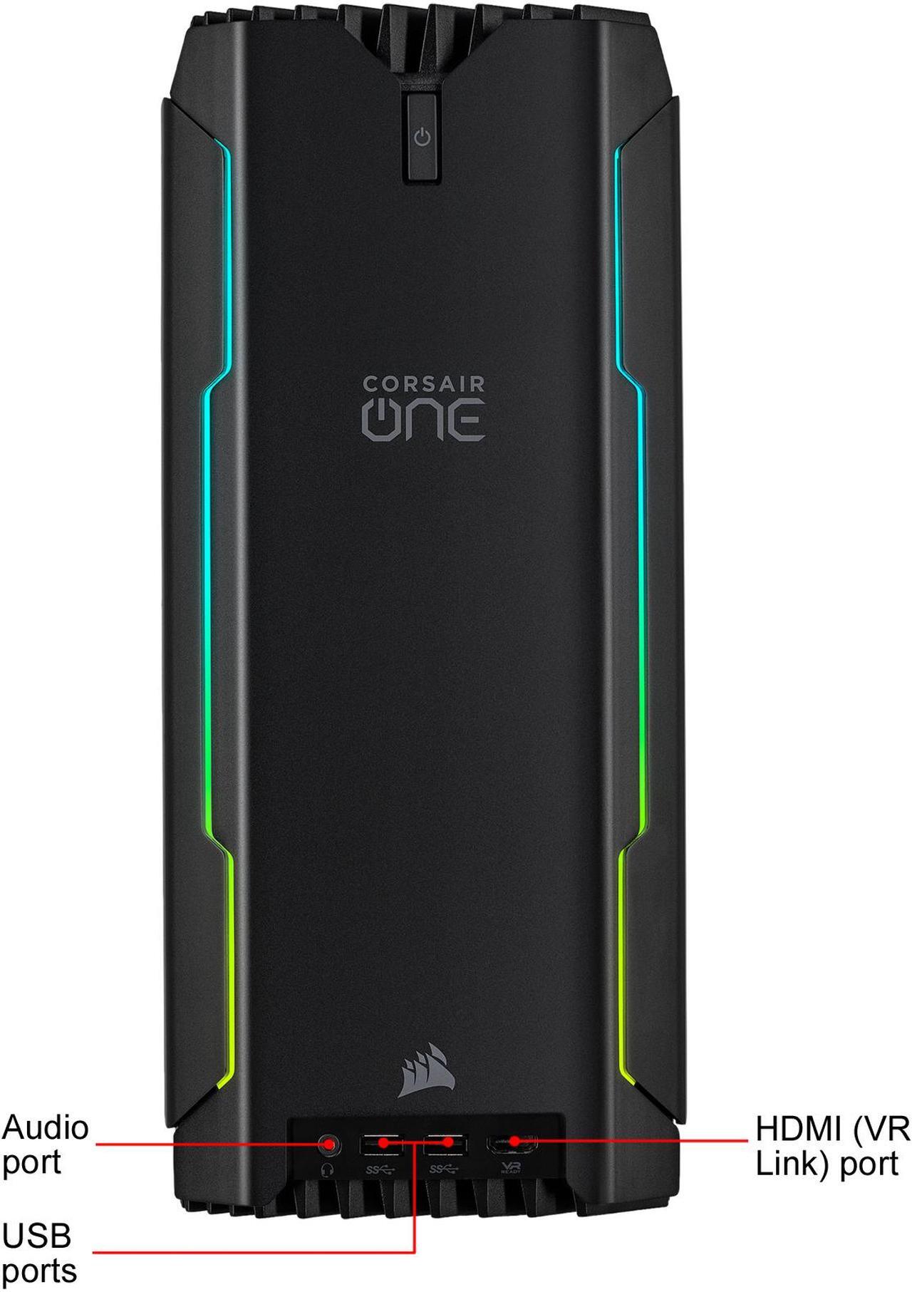 Alt view image 11 of 11 - CORSAIR ONE i164 Compact Gaming PC - Intel Core i9-9900K (8-Core) - NVIDIA GeForce RTX 2080 Ti 11 GB GDDR6 - 32 GB DDR4 RAM - 960 GB M.2 PCIe SSD 2 TB HDD - Windows 10 Home