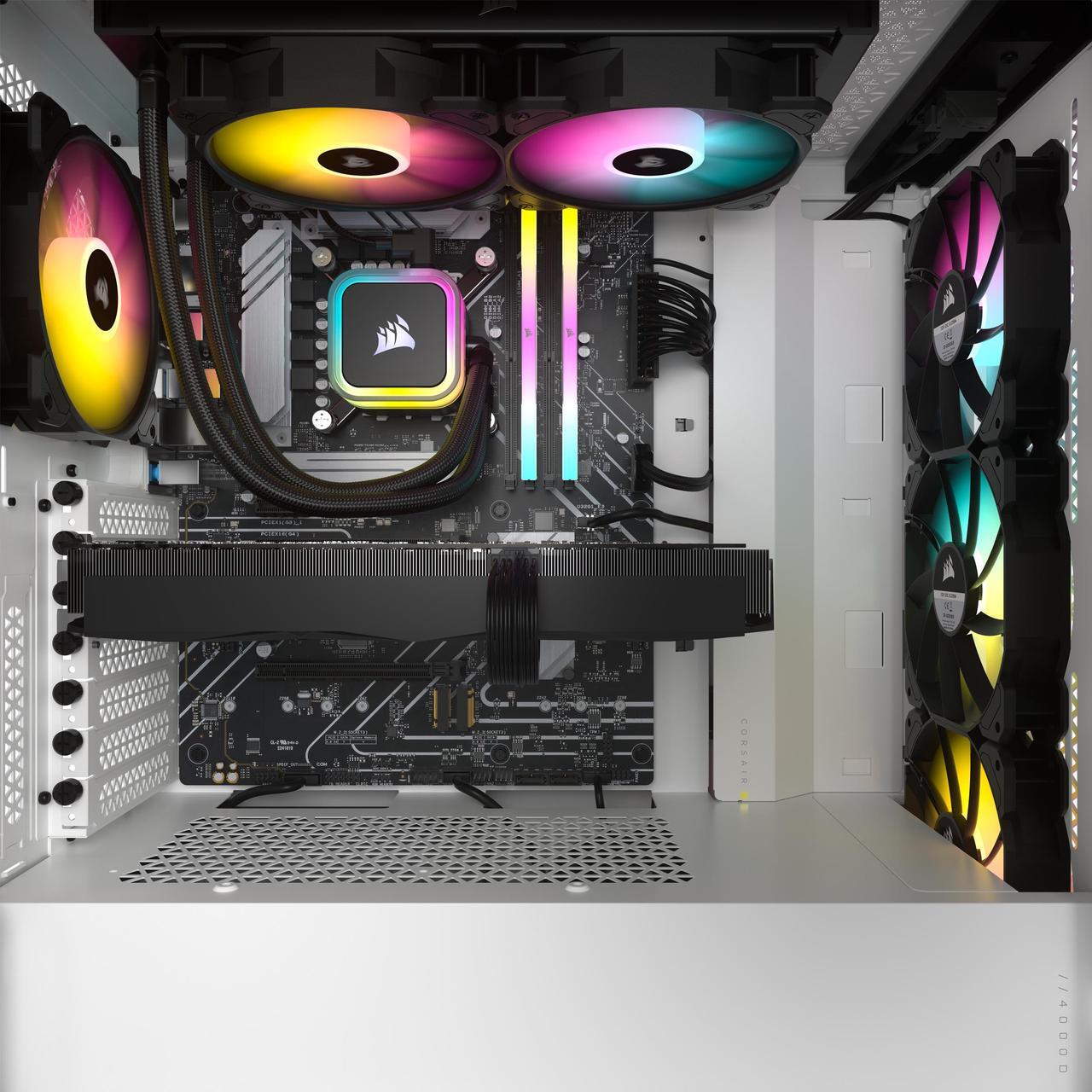 Alt view image 3 of 8 - Corsair Gaming Desktop VENGEANCE i7500 CS-9050094-NA Intel Core i5-14600KF 32GB DDR5 1TB PCIe SSD GeForce RTX 4070 SUPER Windows 11 Home 64-bit