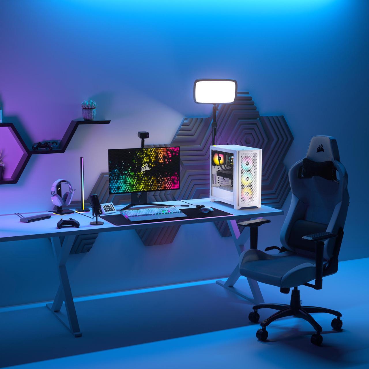 Alt view image 6 of 8 - Corsair Gaming Desktop VENGEANCE i7500 CS-9050094-NA Intel Core i5-14600KF 32GB DDR5 1TB PCIe SSD GeForce RTX 4070 SUPER Windows 11 Home 64-bit