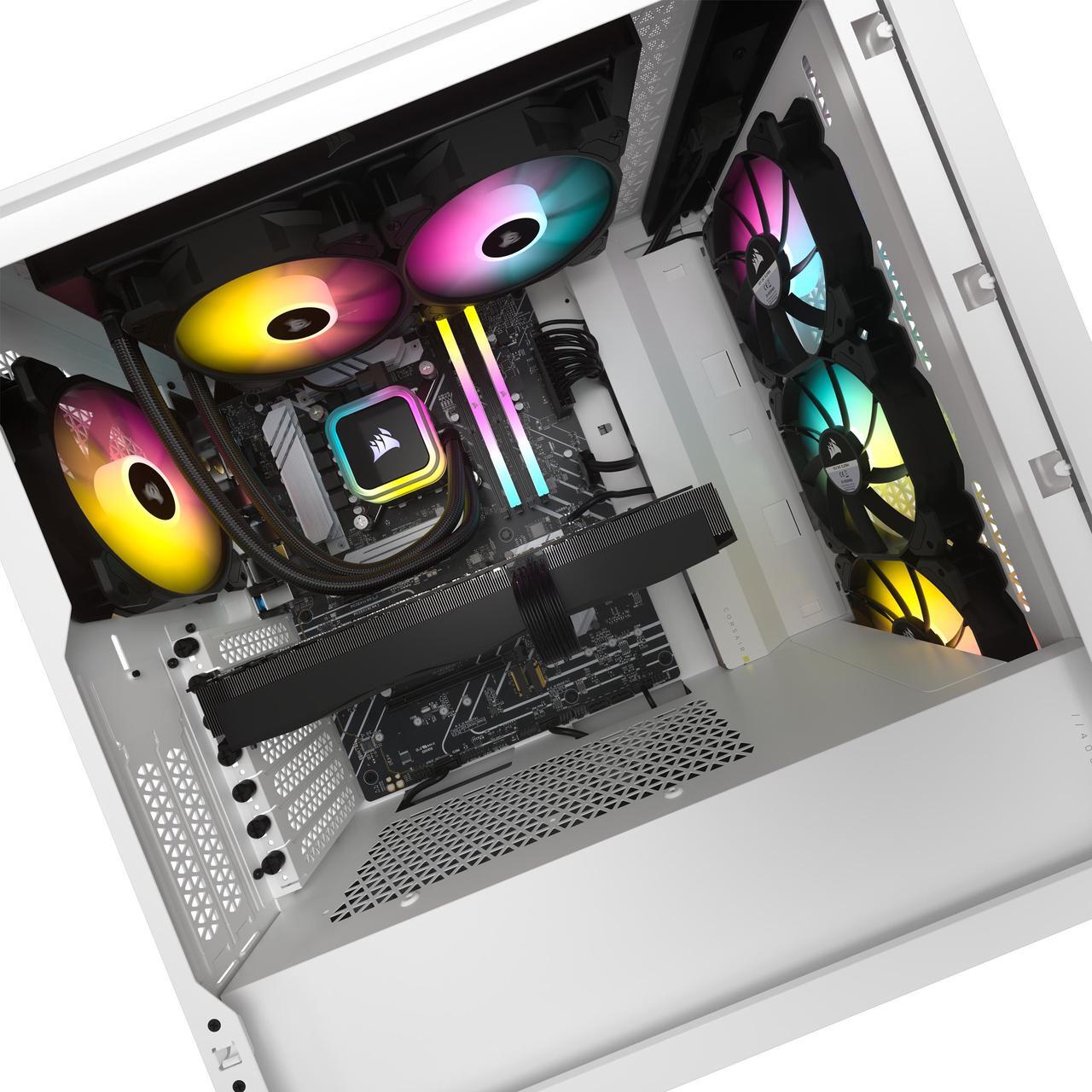 Alt view image 4 of 8 - Corsair Gaming Desktop VENGEANCE i7500 CS-9050094-NA Intel Core i5-14600KF 32GB DDR5 1TB PCIe SSD GeForce RTX 4070 SUPER Windows 11 Home 64-bit