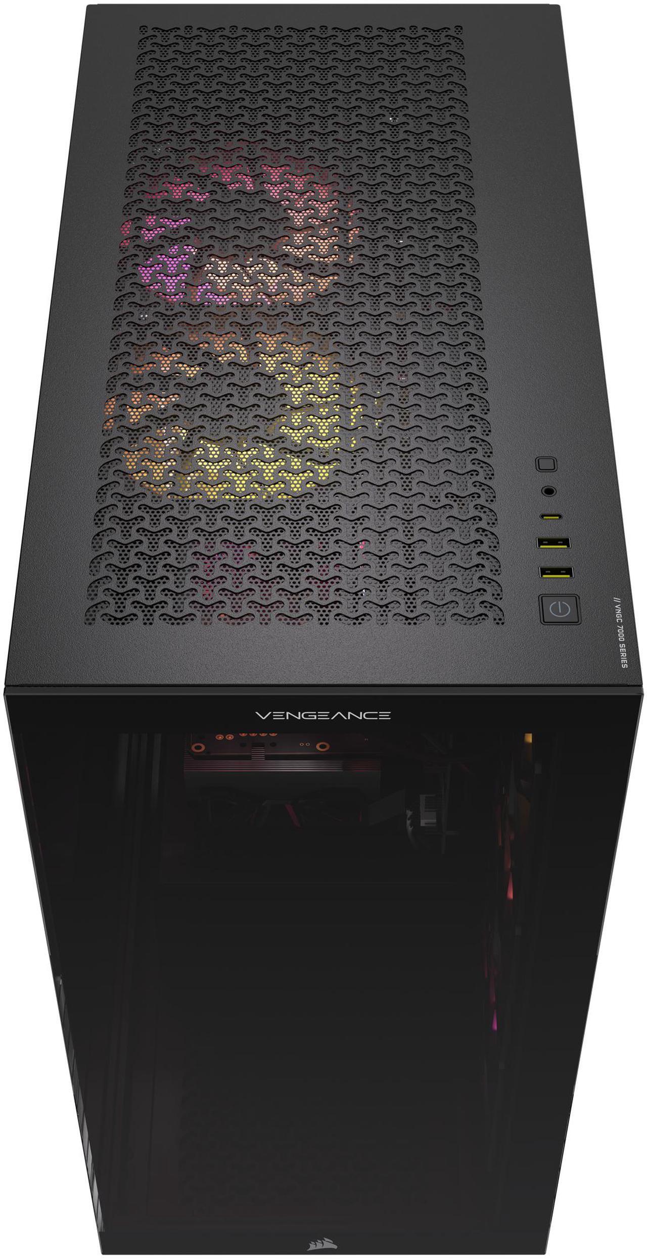 Alt view image 4 of 8 - CORSAIR VENGEANCE a7400 Series Gaming PC - Liquid Cooled AMD Ryzen 7 7800X3D CPU - NVIDIA GeForce RTX 5070Ti Graphics - 32GB CORSAIR VENGEANCE RGB DDR5 Memory