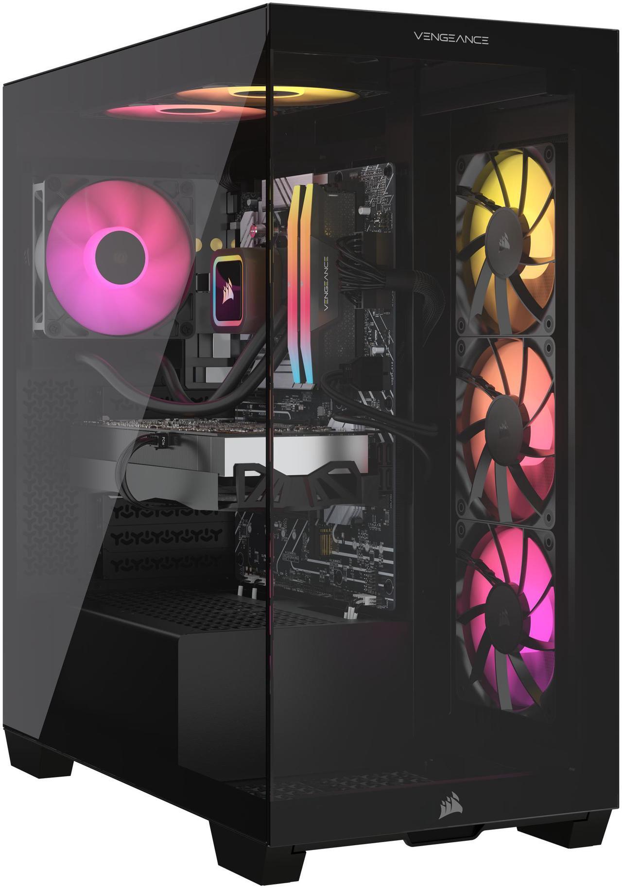 Alt view image 3 of 8 - CORSAIR VENGEANCE a7400 Series Gaming PC - Liquid Cooled AMD Ryzen 7 7800X3D CPU - NVIDIA GeForce RTX 5070Ti Graphics - 32GB CORSAIR VENGEANCE RGB DDR5 Memory