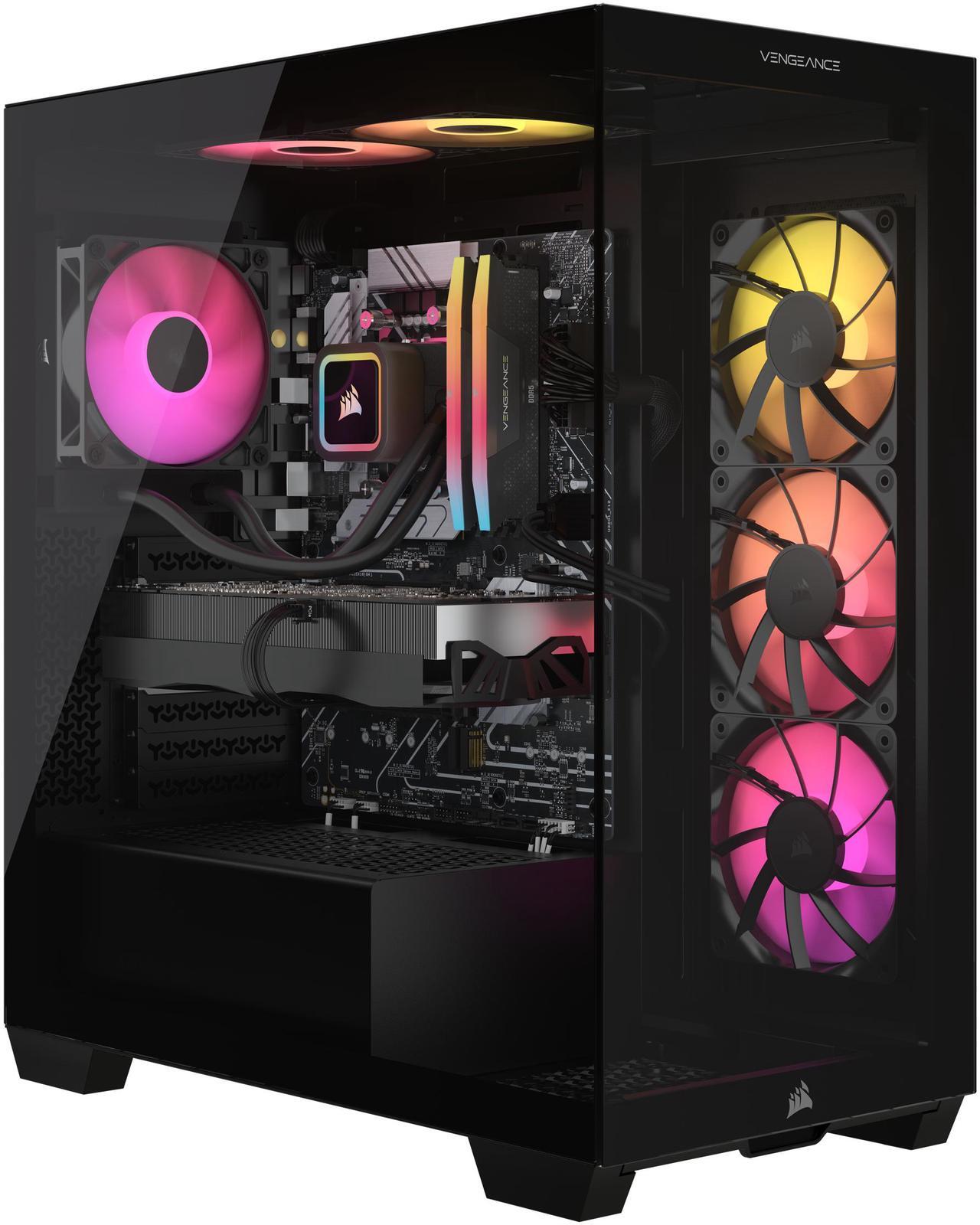 Alt view image 2 of 8 - CORSAIR VENGEANCE a7400 Series Gaming PC - Liquid Cooled AMD Ryzen 7 7800X3D CPU - NVIDIA GeForce RTX 5070Ti Graphics - 32GB CORSAIR VENGEANCE RGB DDR5 Memory