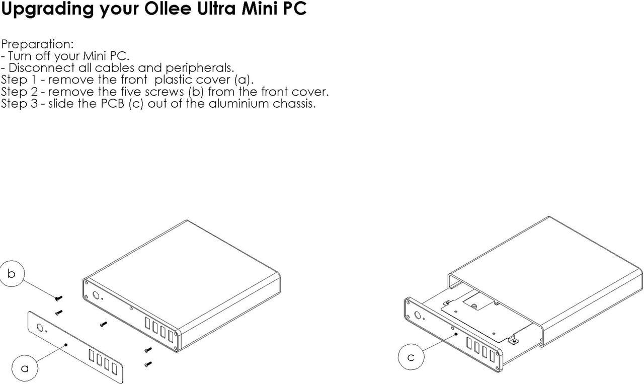 Alt view image 12 of 13 - Ollee Ultra Mini Smart Cloud PC MAPMG128 Celeron N3350 (up to 2.4 GHz) 4 GB DDR3L 32 GB eMMC 128 GB SSD Intel HD Graphics 500 Windows 10 Pro