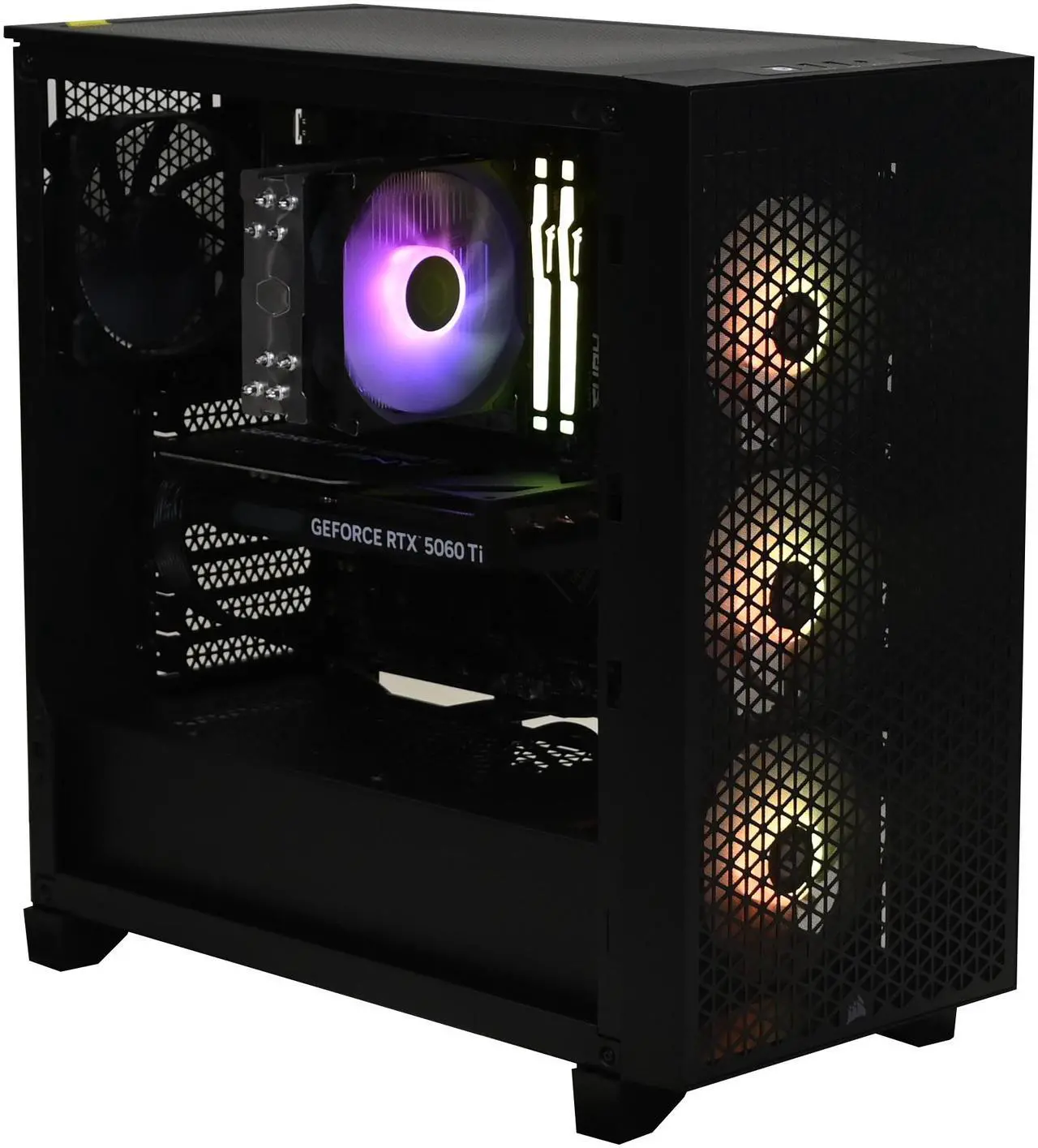Alt view image 2 of 6 - Stoneforged Saber Gaming Desktop PC, AMD Ryzen 5 9600X, NVIDIA GeForce RTX 5060 Ti 16GB GDDR7, 32GB DDR5 6000, 1TB NVMe SSD, 700W 80+, Windows 11 Home