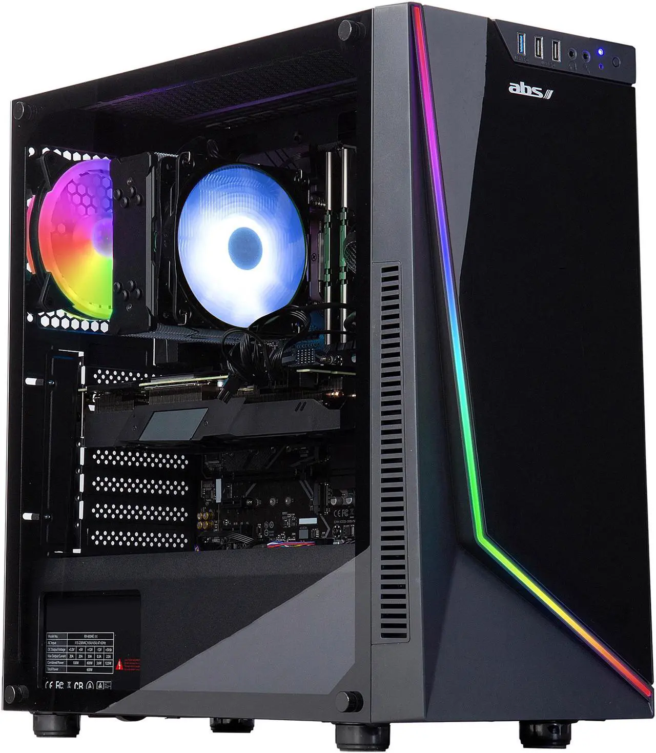 Main image of ABS Gladiator Gaming PC - Intel i7 10700K - GeForce RTX 2070 Super - 16GB DDR4 - 1TB SSD