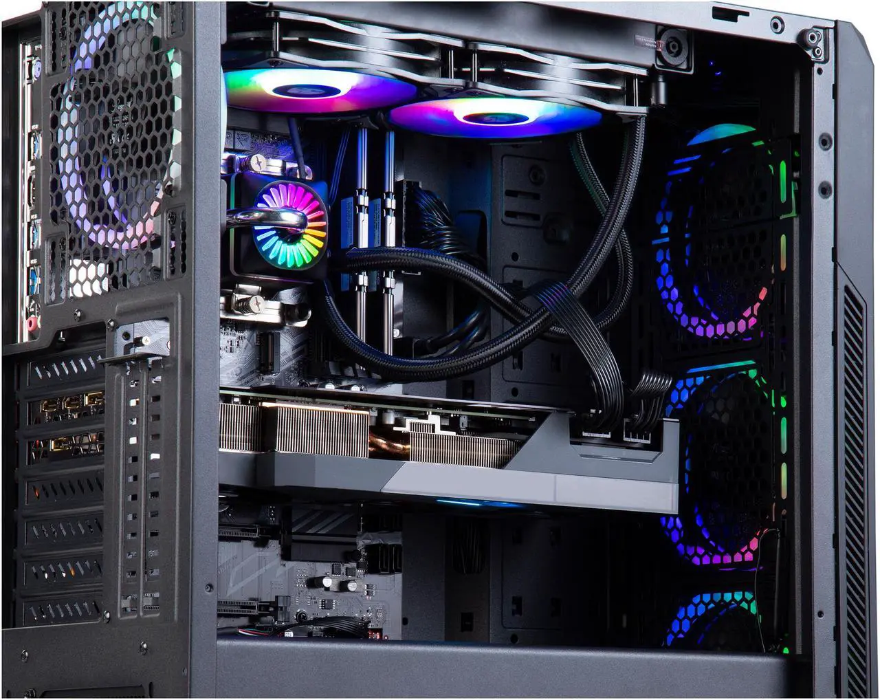Alt view image 4 of 6 - ABS Gladiator Gaming PC - Intel i9 9900K - GeForce RTX 3080 - 16GB DDR4 3000MHz - 1TB Intel M.2 NVMe SSD