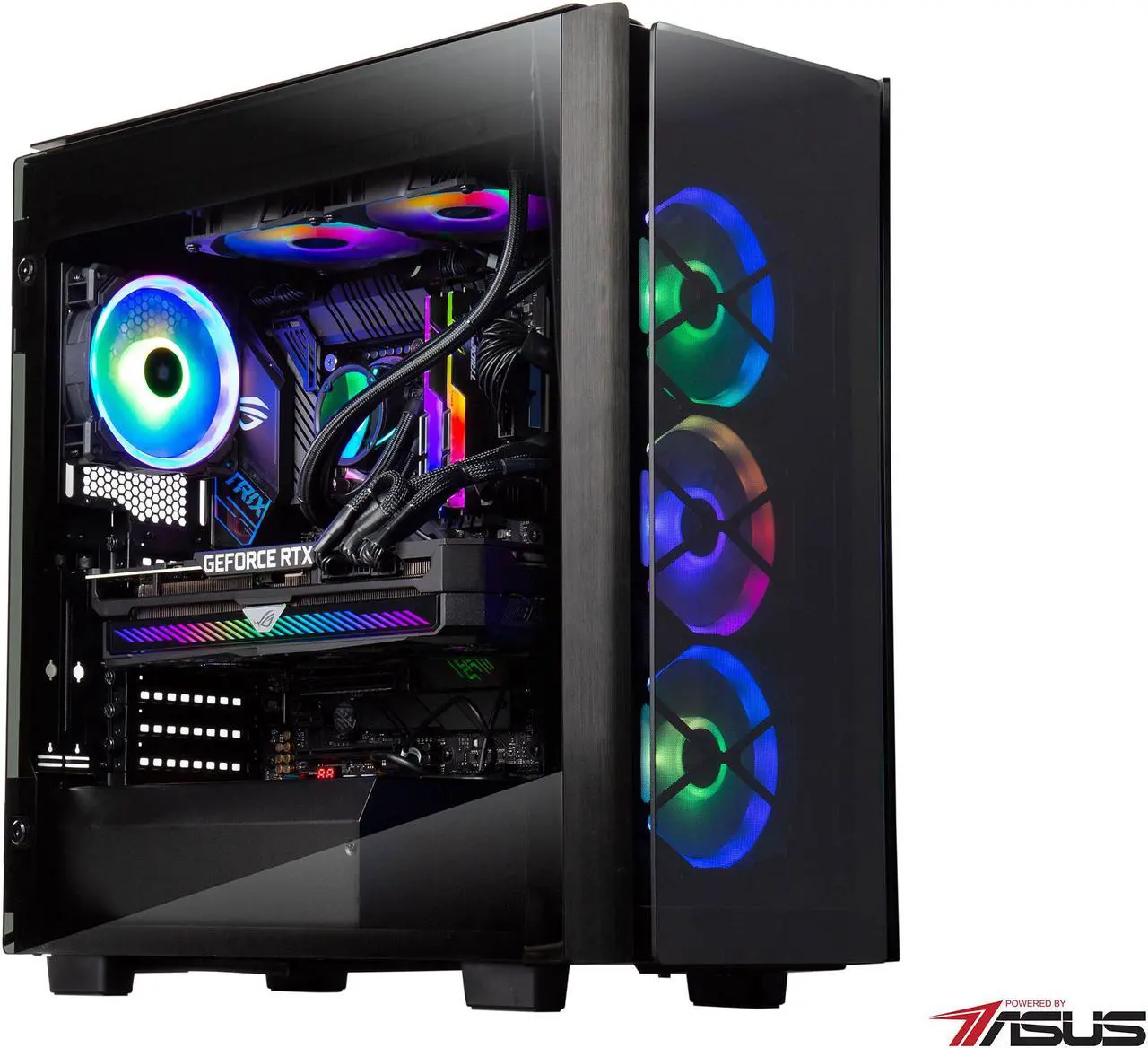 Main image of ABS Gladiator Gaming PC - Intel i9 10850K - GeForce RTX 3080 - G.Skill TridentZ RGB 32GB DDR4 3200MHz - 1TB Intel M.2 NVMe SSD - ASUS ROG Strix LC 240 RGB AIO Cooler