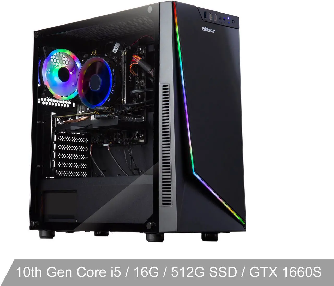 Main image of ABS Challenger Gaming PC - Intel i5 10400F - GeForce GTX 1660 SUPER - 16GB DDR4 3000MHz - 512GB SSD