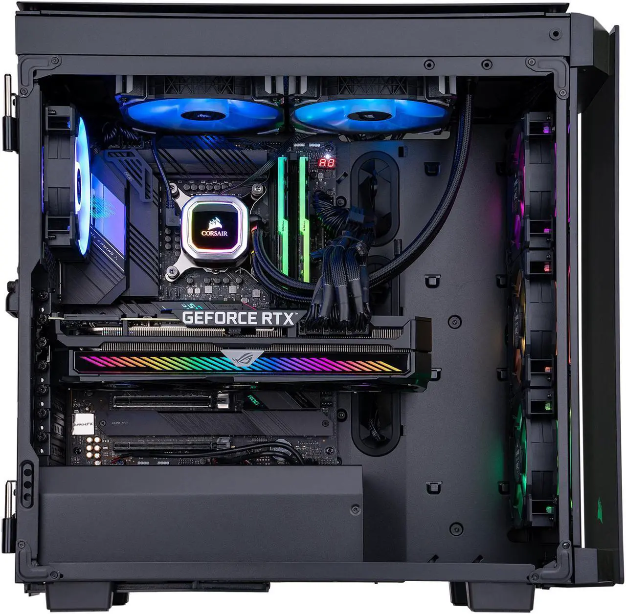 Alt view image 4 of 6 - ABS Legend Gaming PC - Intel i9 11900K - GeForce RTX 3090 - G.Skill TridentZ RGB 32GB DDR4 3200MHz - 2TB Intel 670P M.2 NVMe SSD - Corsair H115i RGB Platinum 280MM - Win 10 Pro