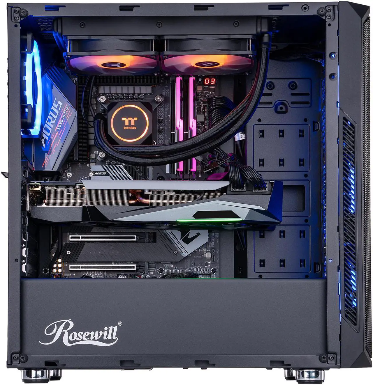 Alt view image 4 of 6 - ABS Legend Gaming PC - Windows 10 Pro - Intel i9-11900K - GeForce RTX 3090 - G.Skill TridentZ RGB 32GB DDR4 3200 MHz - 1TB M.2 Gigabyte AORUS Gen4 7000 SSD