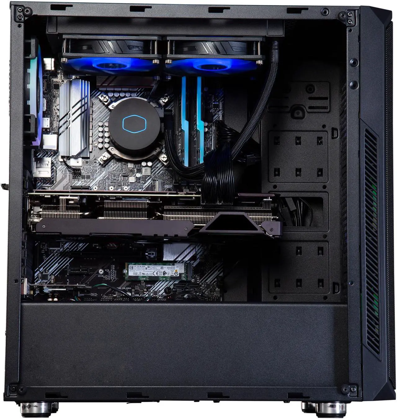 Alt view image 3 of 6 - ABS Gladiator Gaming PC - Intel i7 10700K - GeForce RTX 3070 Ti - G.Skill TridentZ RGB 16GB DDR4 3200MHz - 1TB M.2 NVMe SSD