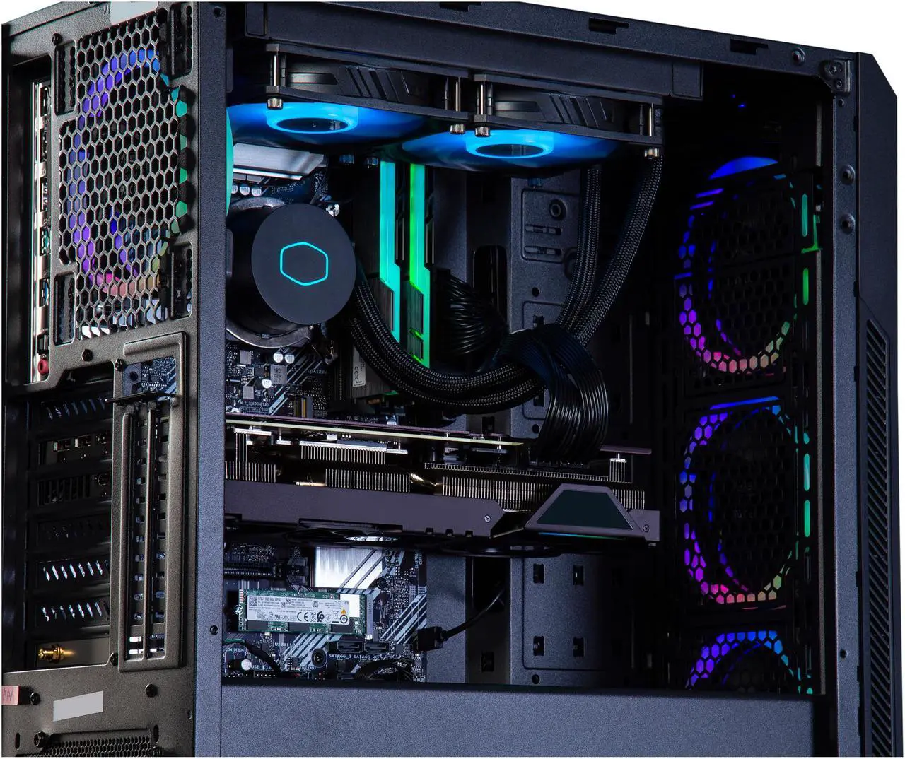 Alt view image 4 of 6 - ABS Gladiator Gaming PC - Intel i7 10700K - GeForce RTX 3070 Ti - G.Skill TridentZ RGB 16GB DDR4 3200MHz - 1TB M.2 NVMe SSD