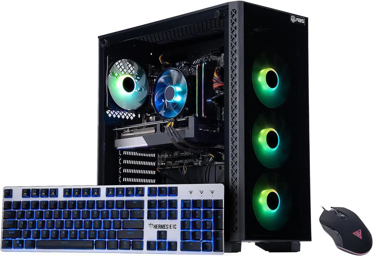 Alt view image 5 of 6 - ABS Master Gaming PC - Intel i7 11700F - GeForce RTX 3060 Ti - 16GB DDR4 3000MHz - 1TB M.2 NVMe SSD