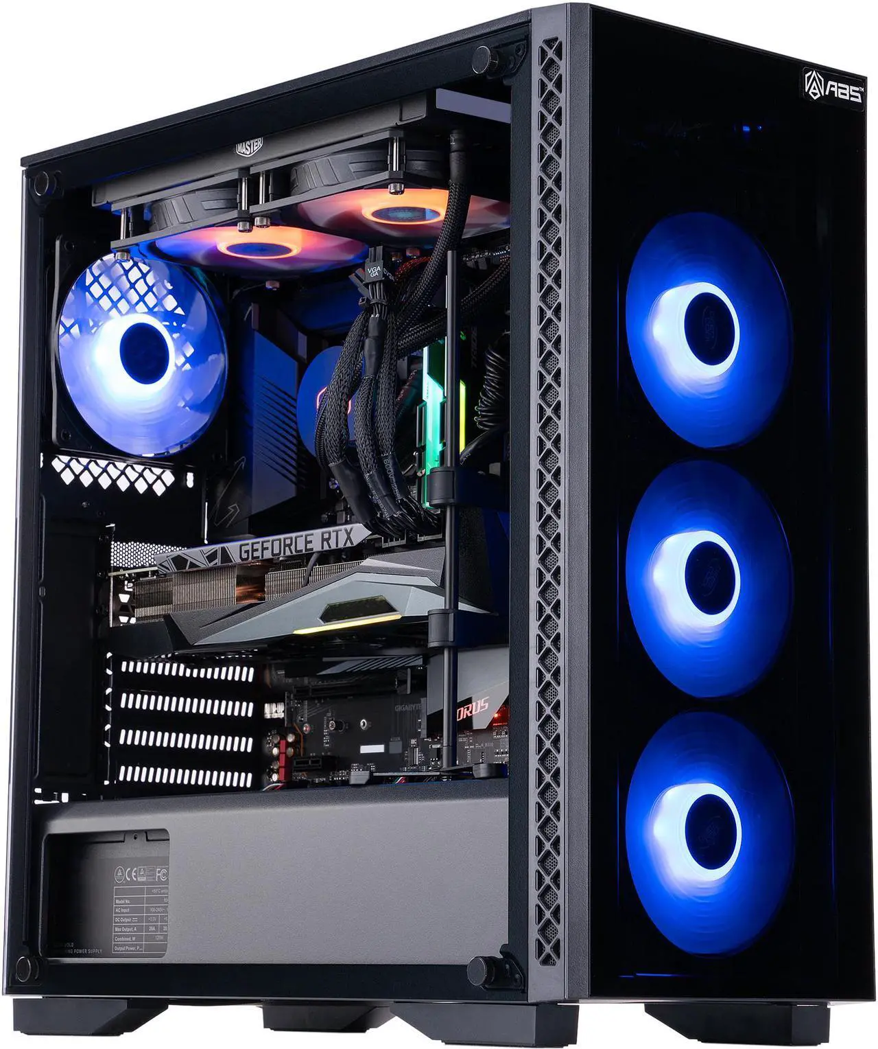 Main image of ABS Gladiator Gaming PC - Intel i9 10900K - GeForce RTX 3080 - G.Skill TridentZ RGB 16GB DDR4 3200MHz - 1TB Intel 670P M.2 NVMe SSD - RGB AIO 240MM Cooler - Windows 10 Pro 64-bit
