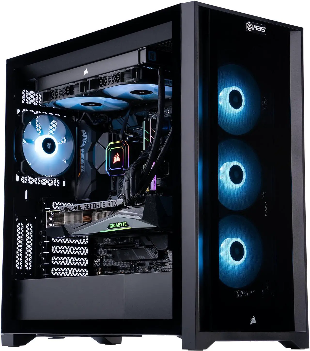Main image of ABS Gladiator Gaming PC - Windows 10 Pro - Ryzen 7 5800X - GeForce RTX 3080 - G.Skill TridentZ RGB 32GB DDR4 3200MHz - 1TB Gen4 M.2 SSD - Corsair 280MM RGB AIO