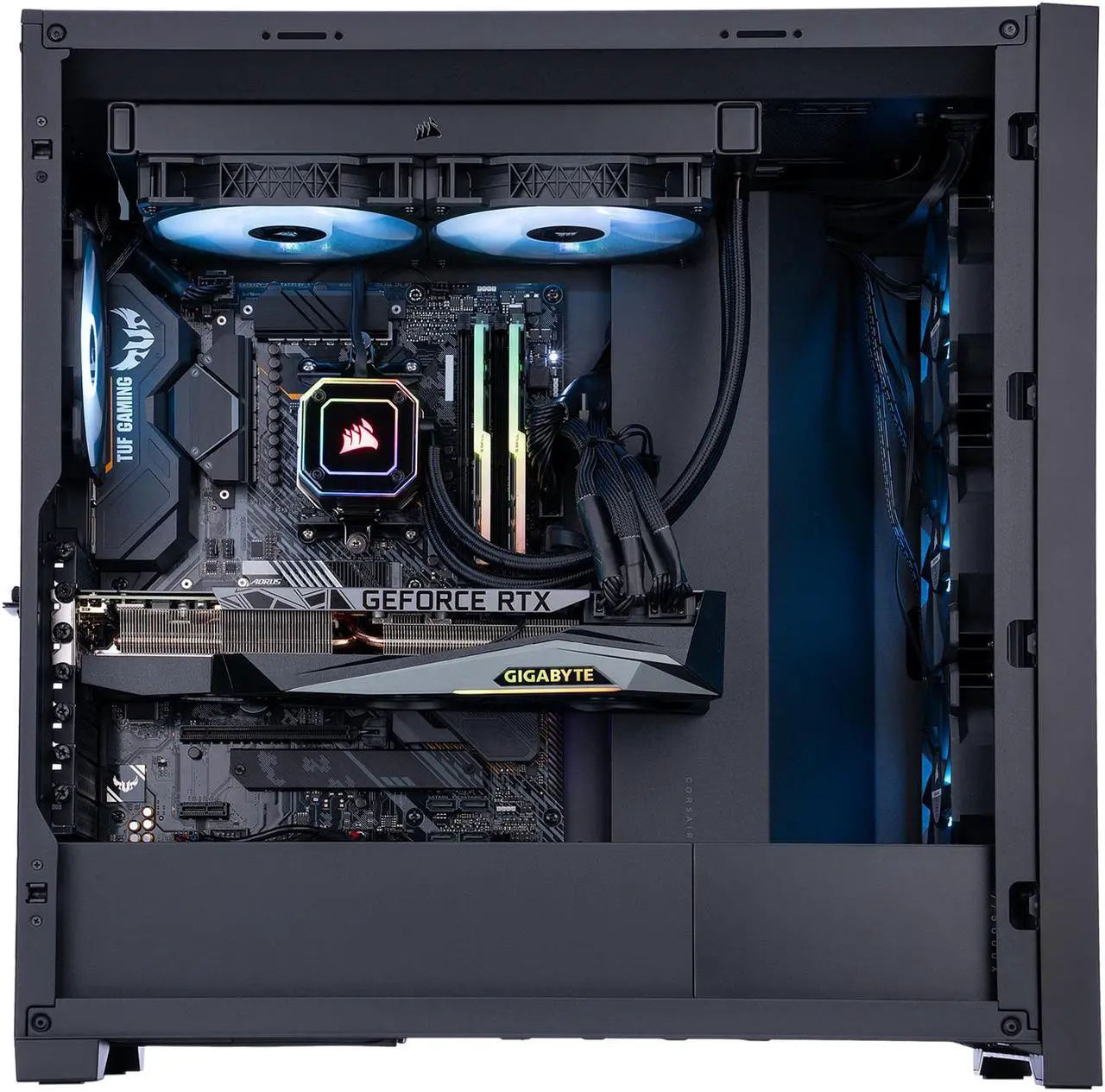 Alt view image 5 of 7 - ABS Gladiator Gaming PC - Windows 10 Pro - Ryzen 7 5800X - GeForce RTX 3080 - G.Skill TridentZ RGB 32GB DDR4 3200MHz - 1TB Gen4 M.2 SSD - Corsair 280MM RGB AIO