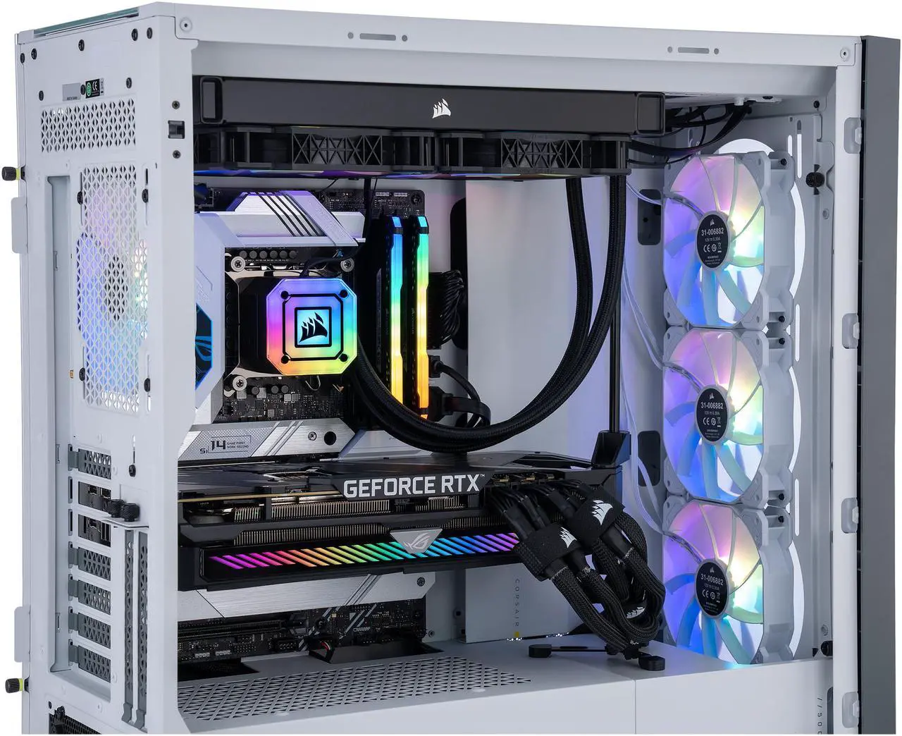 Alt view image 5 of 7 - ABS Gladiator Gaming PC - Intel i9 12900KF - GeForce RTX 3080 - Corsair Vengeance RGB Pro 32GB (2x16GB) DDR4 3200MHz - 2TB M.2 NVMe SSD