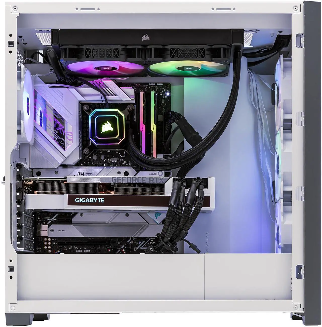 Alt view image 3 of 6 - ABS Gladiator Gaming PC - Intel i9 12900KF - GeForce RTX 3080 - G.Skill TridentZ RGB 32GB (2x16GB) DDR4 3200MHz - 1TB M.2 NVMe SSD - Corsair iCue 5000x Gaming Case