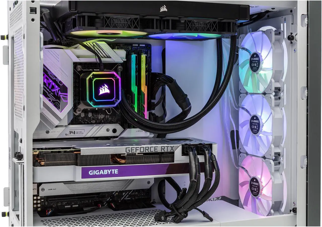 Alt view image 6 of 6 - ABS Gladiator Gaming PC - Intel i9 12900KF - GeForce RTX 3080 - G.Skill TridentZ RGB 32GB (2x16GB) DDR4 3200MHz - 1TB M.2 NVMe SSD - Corsair iCue 5000x Gaming Case