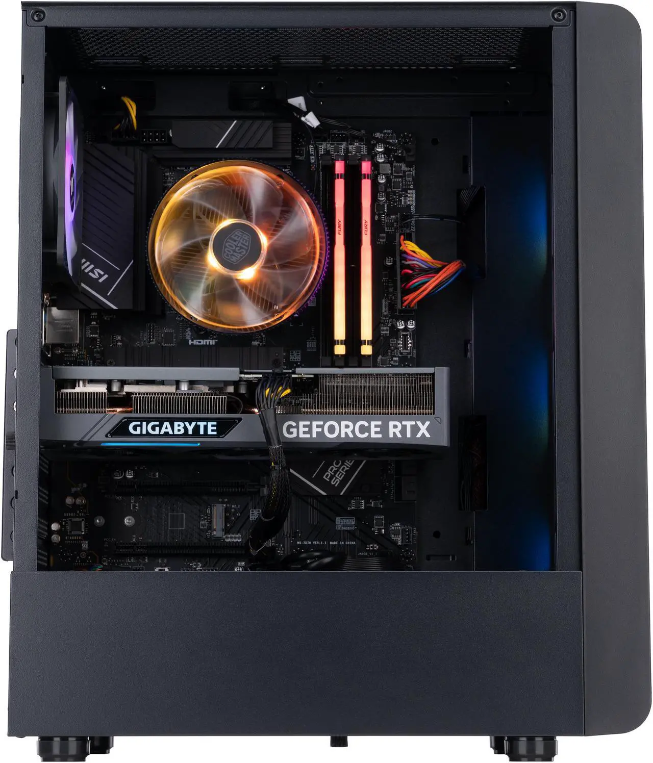 Alt view image 6 of 8 - ABS Stratos Ruby Gaming PC – Windows 11 Home - AMD Ryzen 5 7600 – GeForce RTX 4060 Ti 8GB GDDR6 – DLSS 3 - AI-Powered Performance - 16GB DDR5 5600MHz - 1TB M.2 NVMe SSD – SA76004060TI
