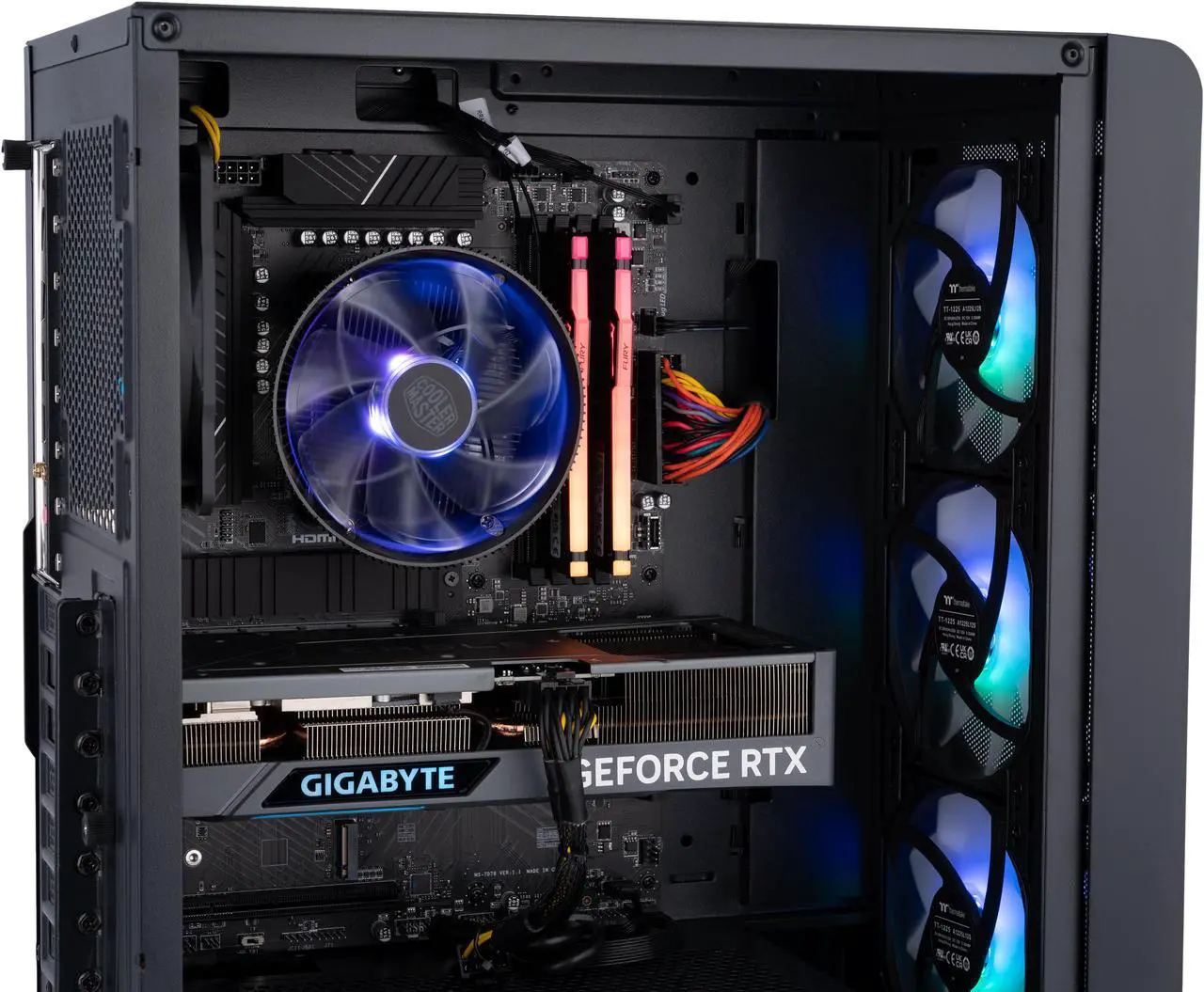 Alt view image 7 of 8 - ABS Stratos Ruby Gaming PC – Windows 11 Home - AMD Ryzen 5 7600 – GeForce RTX 4060 Ti 8GB GDDR6 – DLSS 3 - AI-Powered Performance - 16GB DDR5 5600MHz - 1TB M.2 NVMe SSD – SA76004060TI