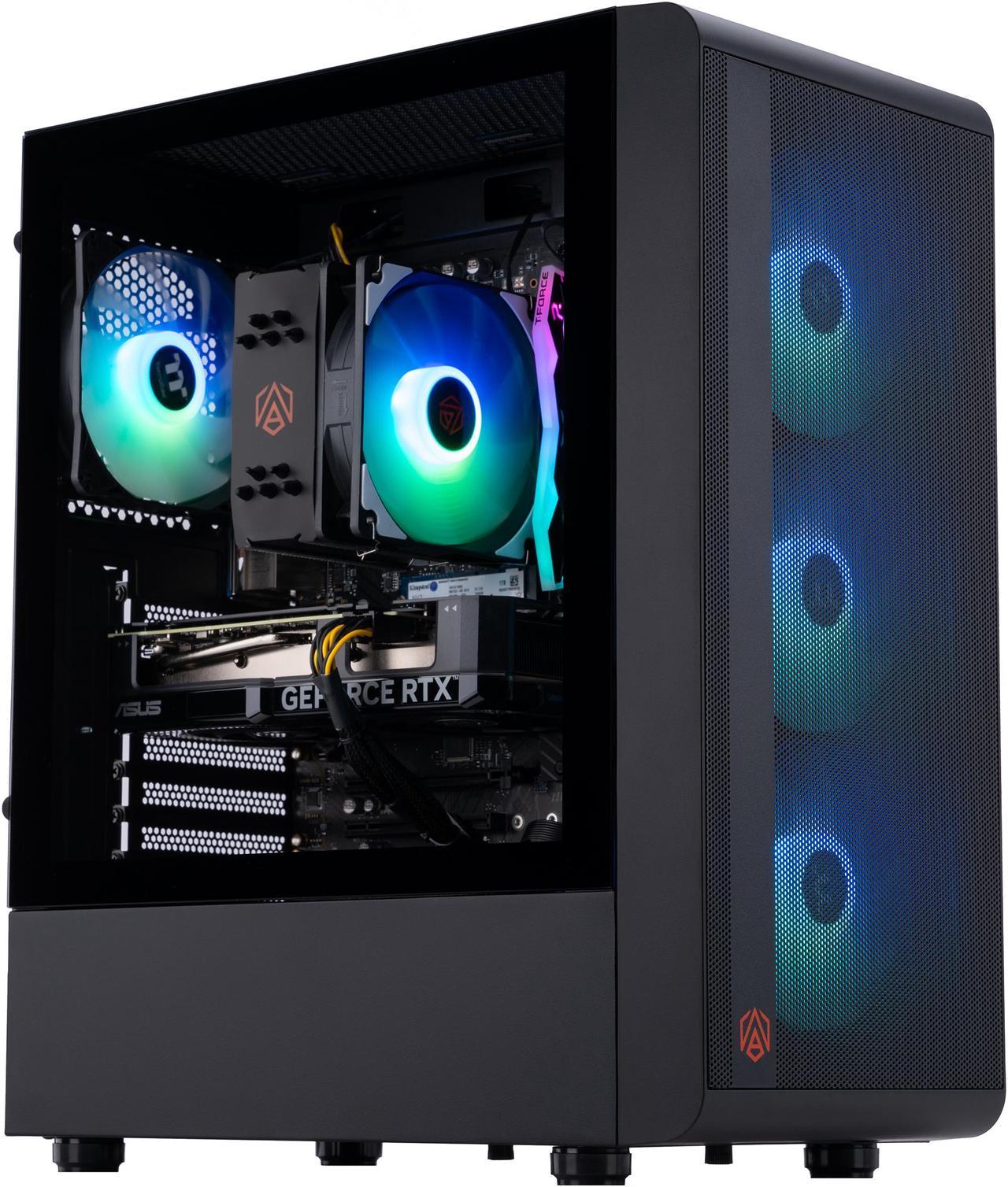 ABS Stratos Aqua Gaming PC - Intel i7 14700F - GeForce RTX 4060 TI 8G - DLSS 3 - AI-Powered Performance - 32GB DDR5 6000MHz - 1TB M.2 NVMe SSD - SA14700F4060TI