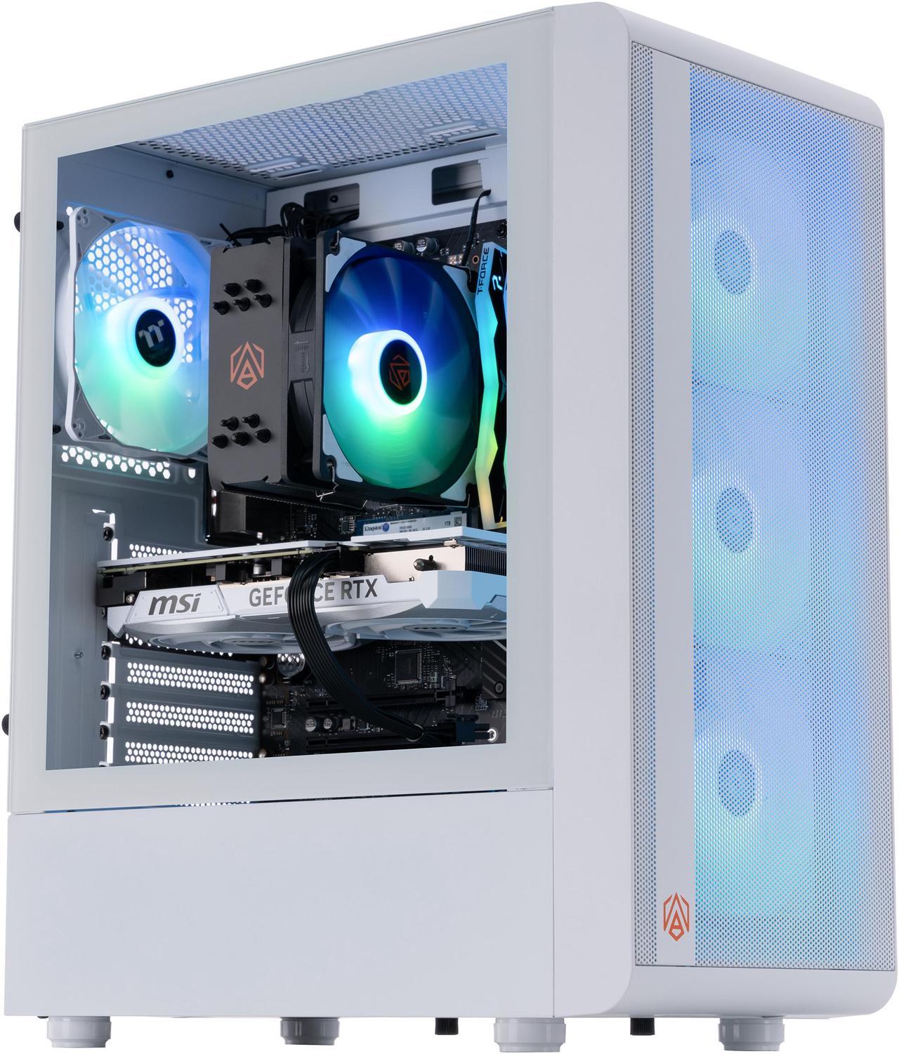 ABS Stratos Aqua Gaming PC - Intel i7 14700F - GeForce RTX 4070 - DLSS 3 - AI-Powered Performance - 32GB DDR5 6000MHz - 1TB M.2 NVMe SSD - SA14700F4070